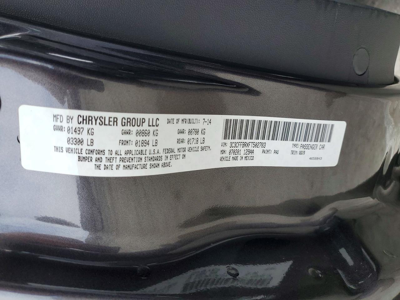 2015 Fiat 500 Sport Gray vin: 3C3CFFBRXFT502783