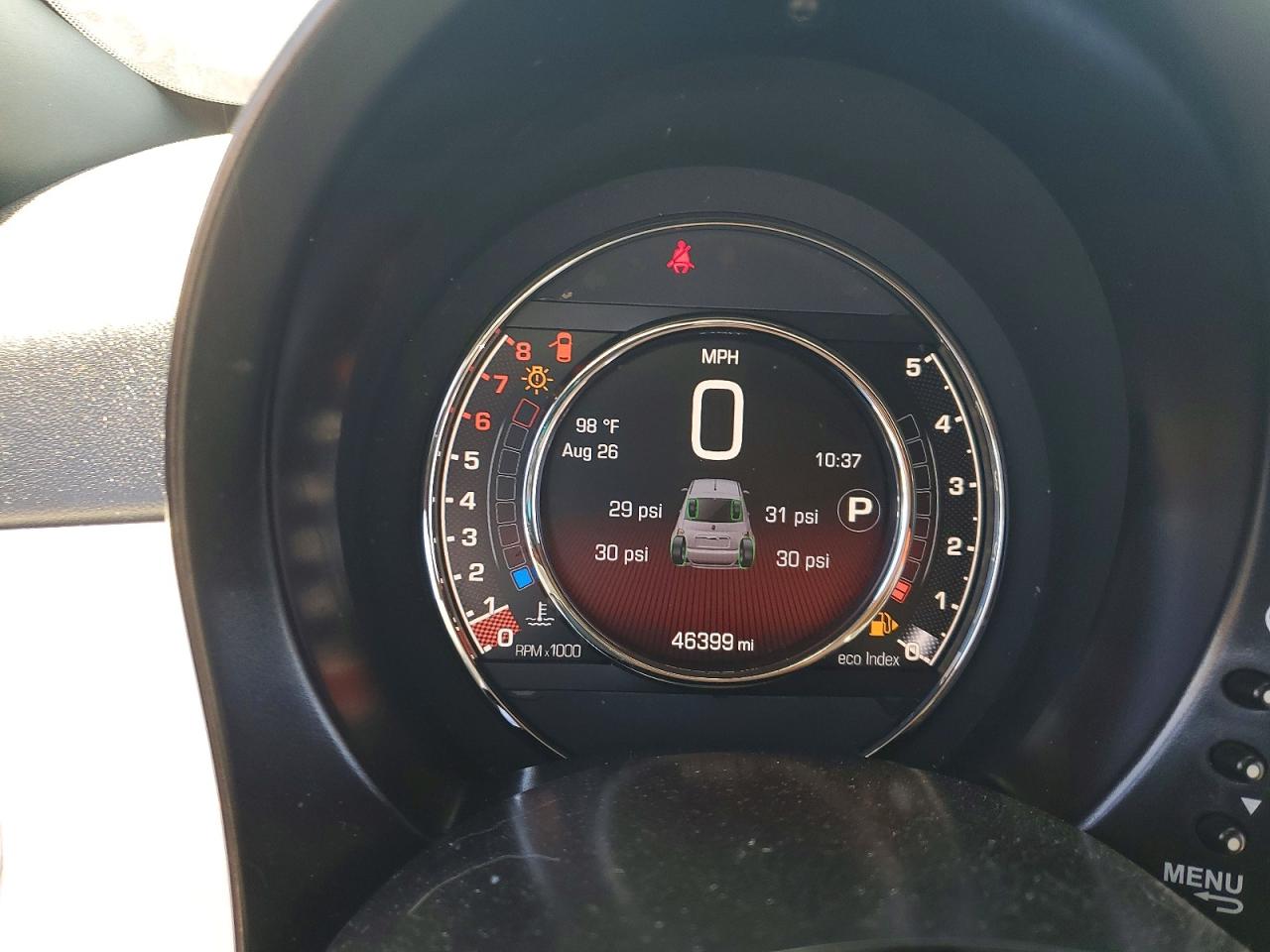 2015 Fiat 500 Sport White vin: 3C3CFFBRXFT638525