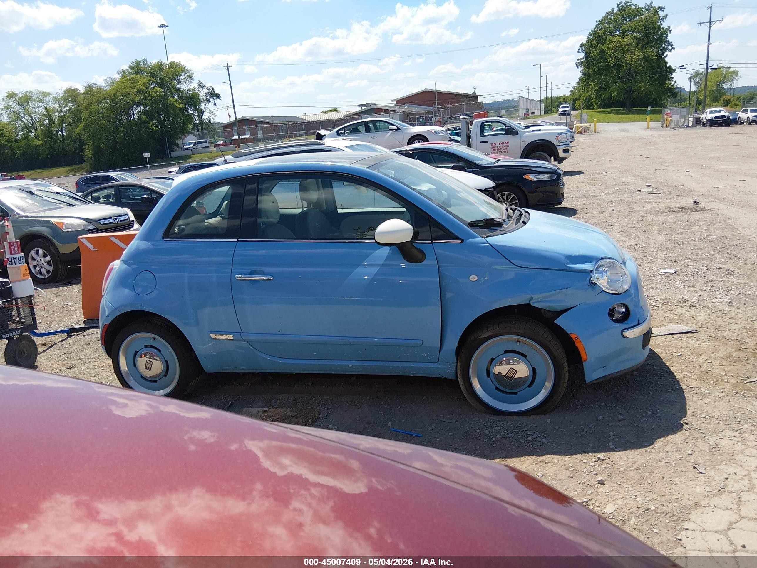 2015 Fiat 500 1957 Edition Light Blue vin: 3C3CFFCR1FT550574