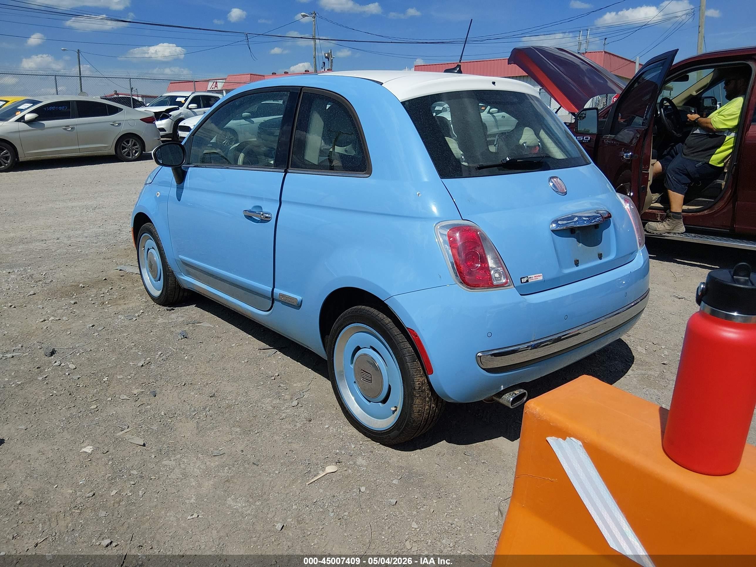 2015 Fiat 500 1957 Edition Light Blue vin: 3C3CFFCR1FT550574