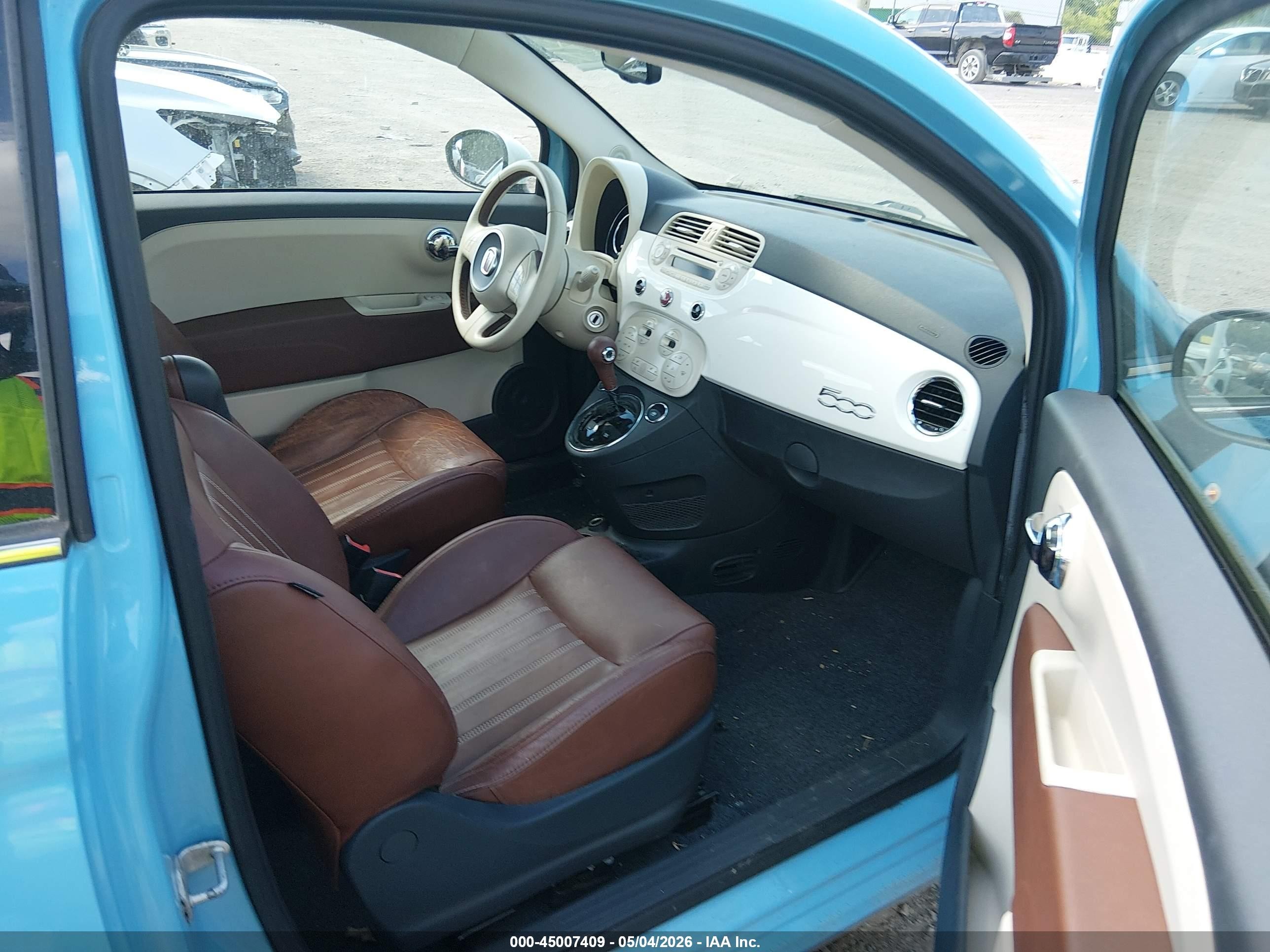 2015 Fiat 500 1957 Edition Light Blue vin: 3C3CFFCR1FT550574