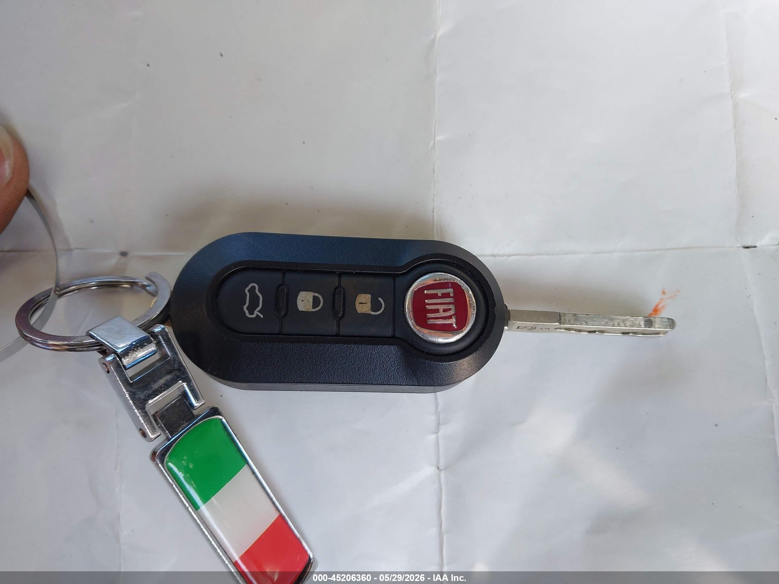 2012 Fiat 500 Lounge Blue vin: 3C3CFFCR3CT212492