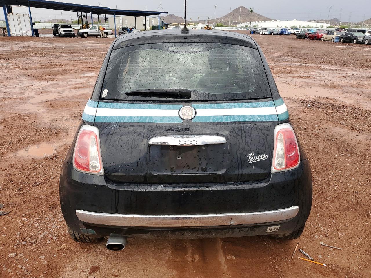 2012 Fiat 500 Lounge Black vin: 3C3CFFCR4CT269610