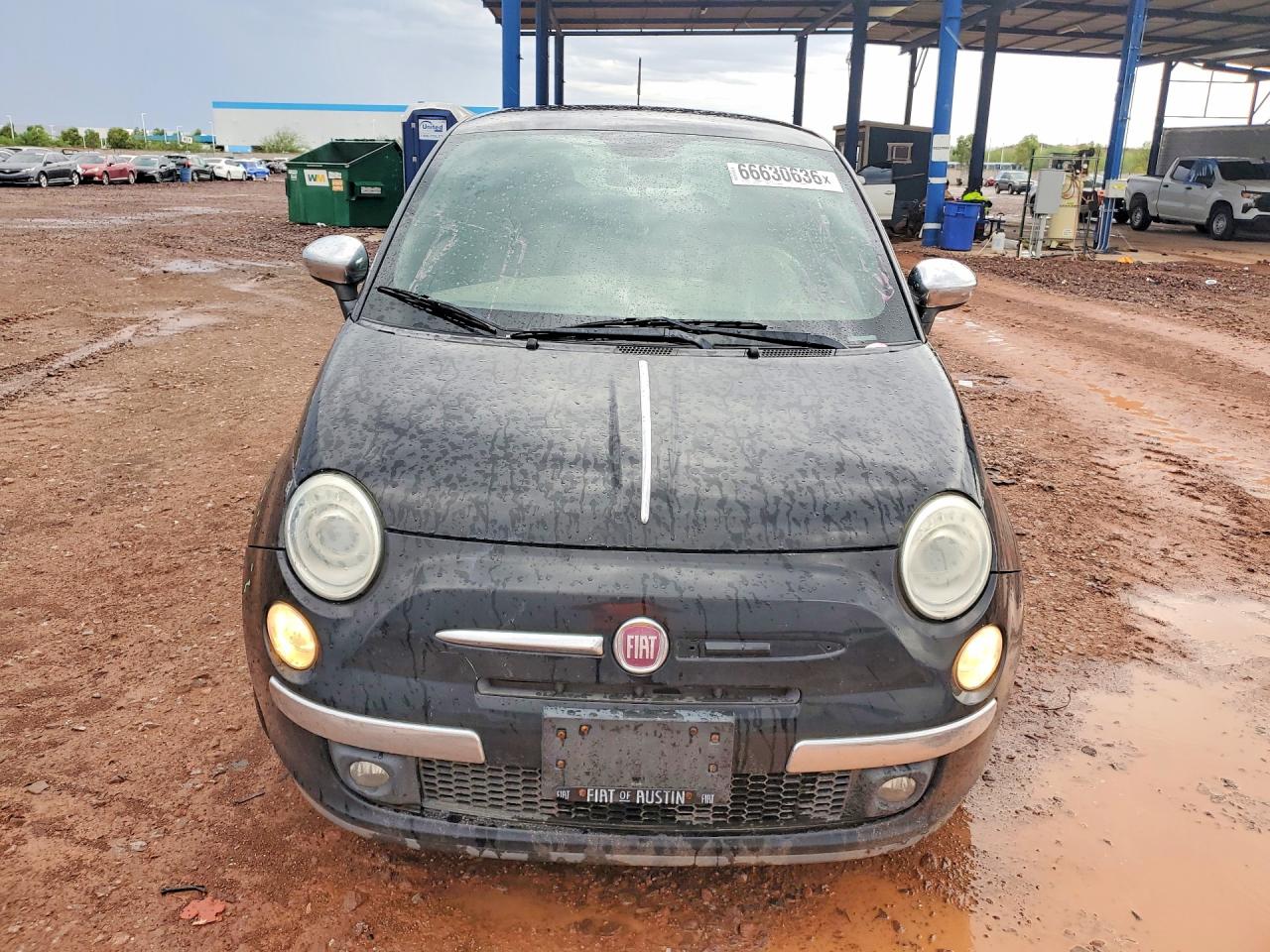 2012 Fiat 500 Lounge Black vin: 3C3CFFCR4CT269610