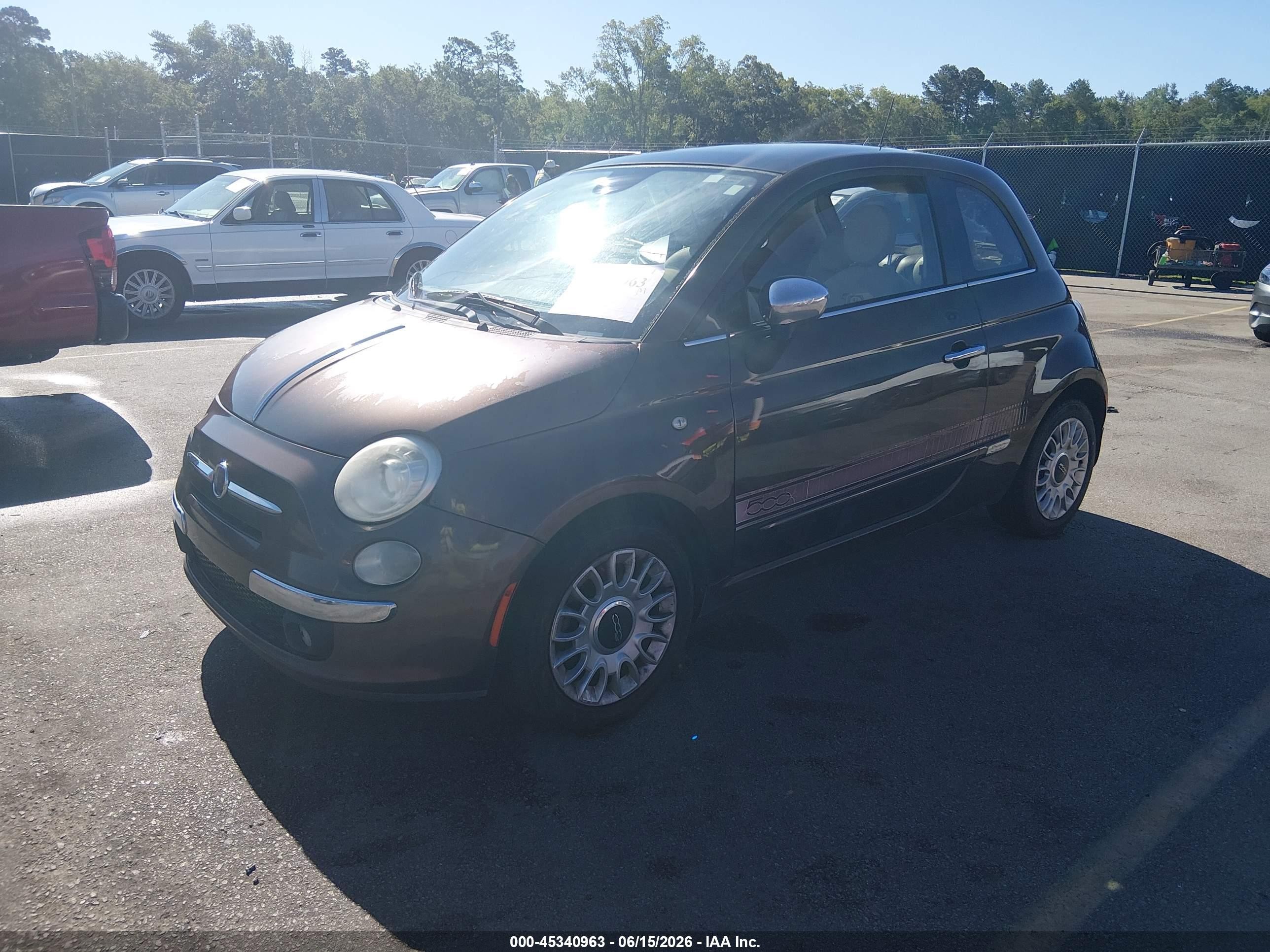 2013 Fiat 500 Lounge Brown vin: 3C3CFFCR4DT681947