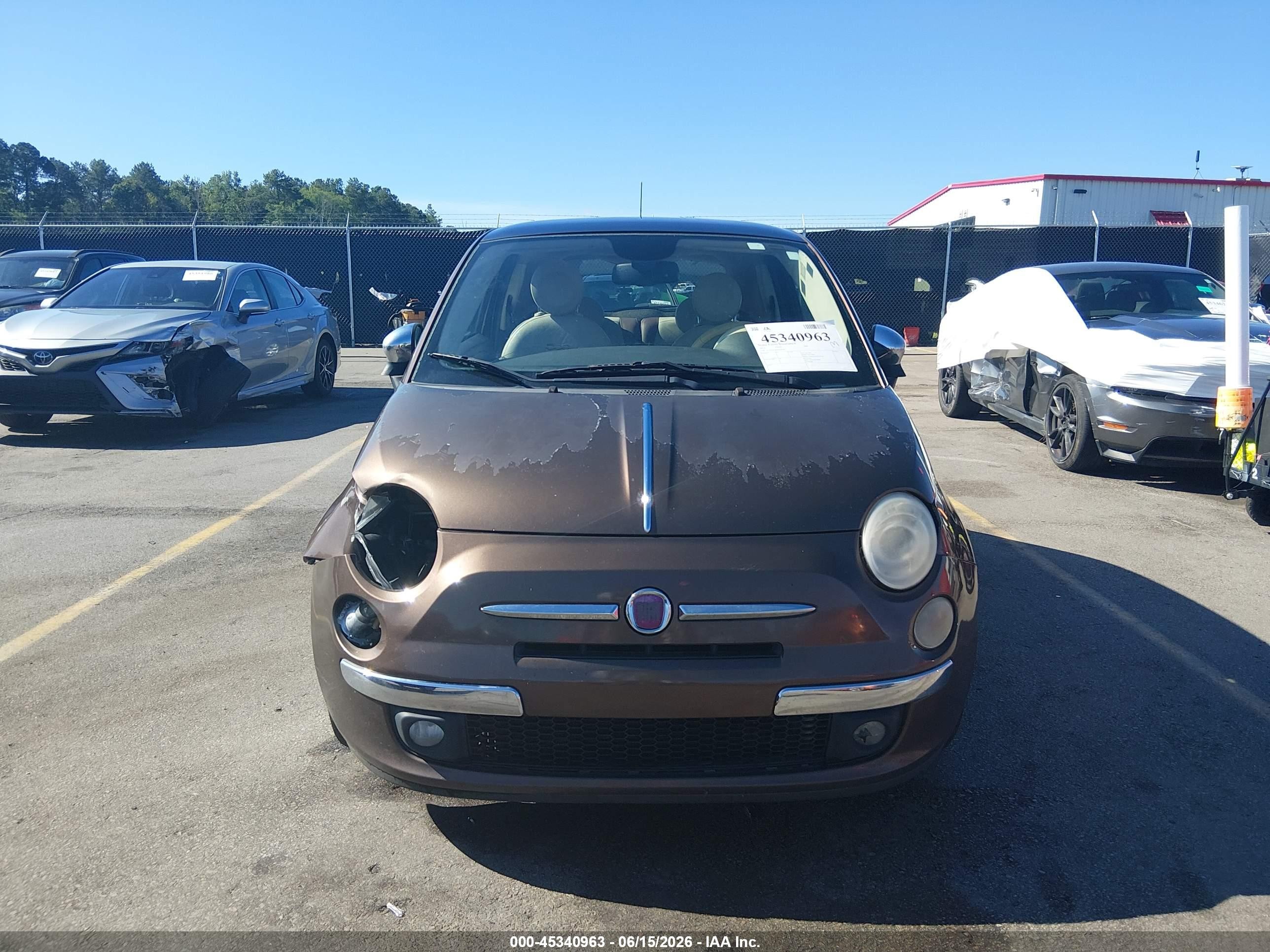2013 Fiat 500 Lounge Brown vin: 3C3CFFCR4DT681947