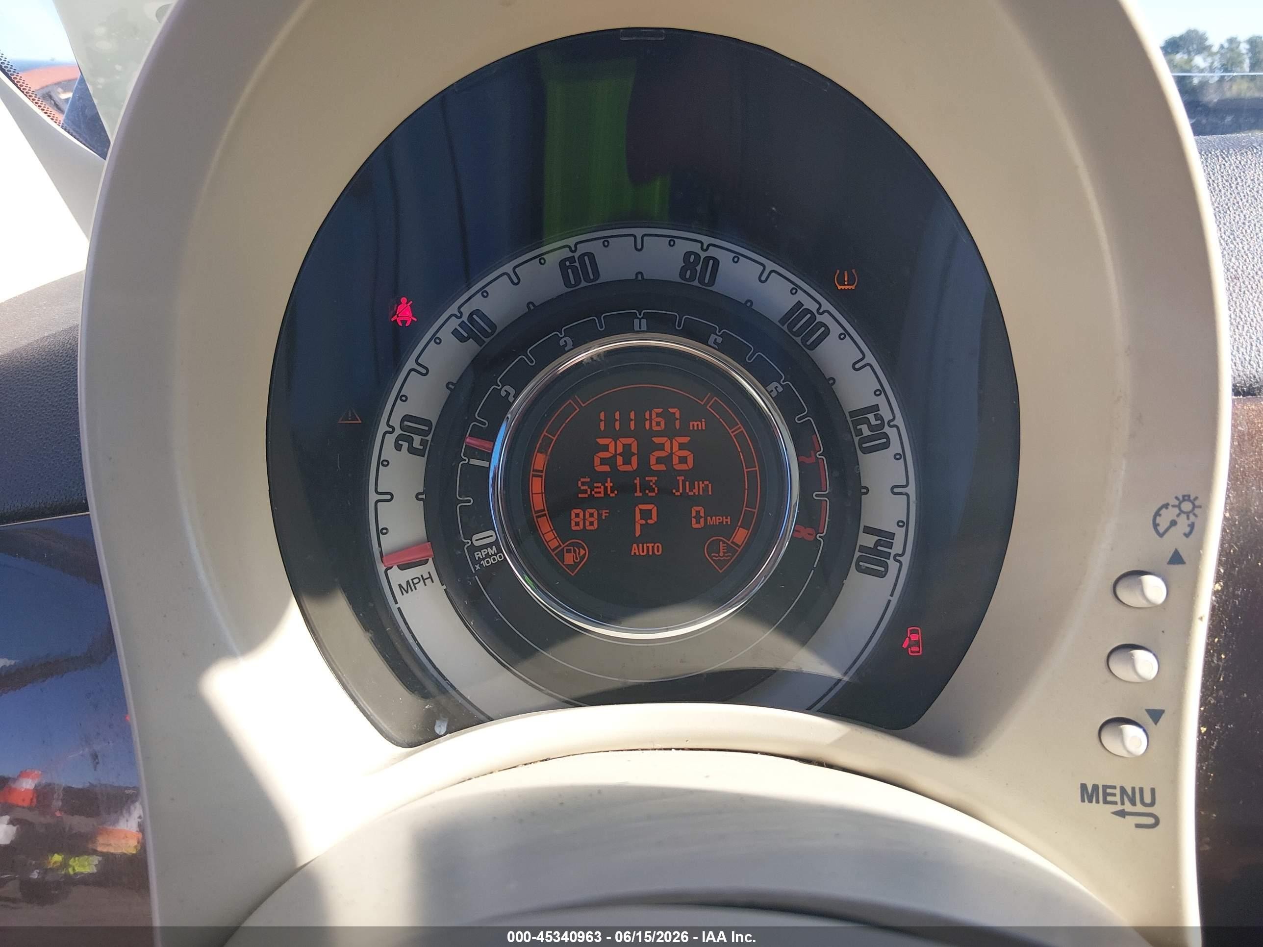 2013 Fiat 500 Lounge Brown vin: 3C3CFFCR4DT681947