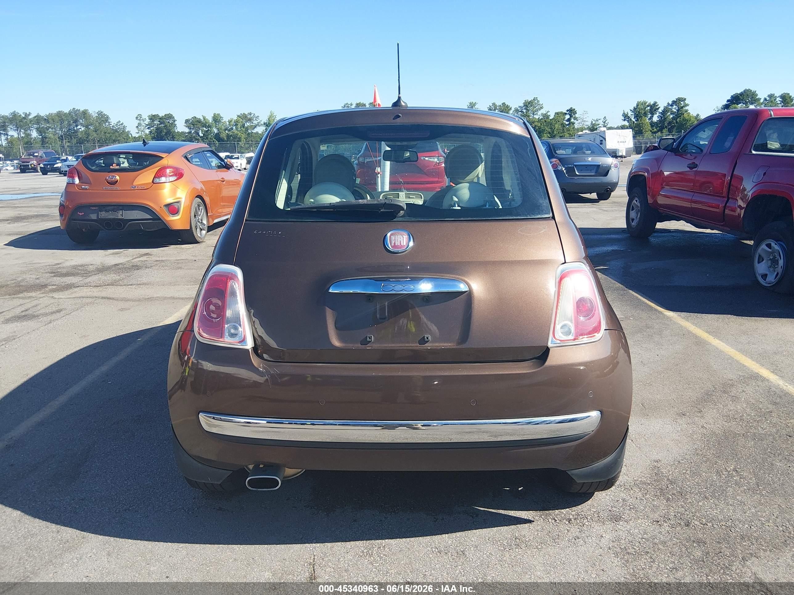 2013 Fiat 500 Lounge Brown vin: 3C3CFFCR4DT681947