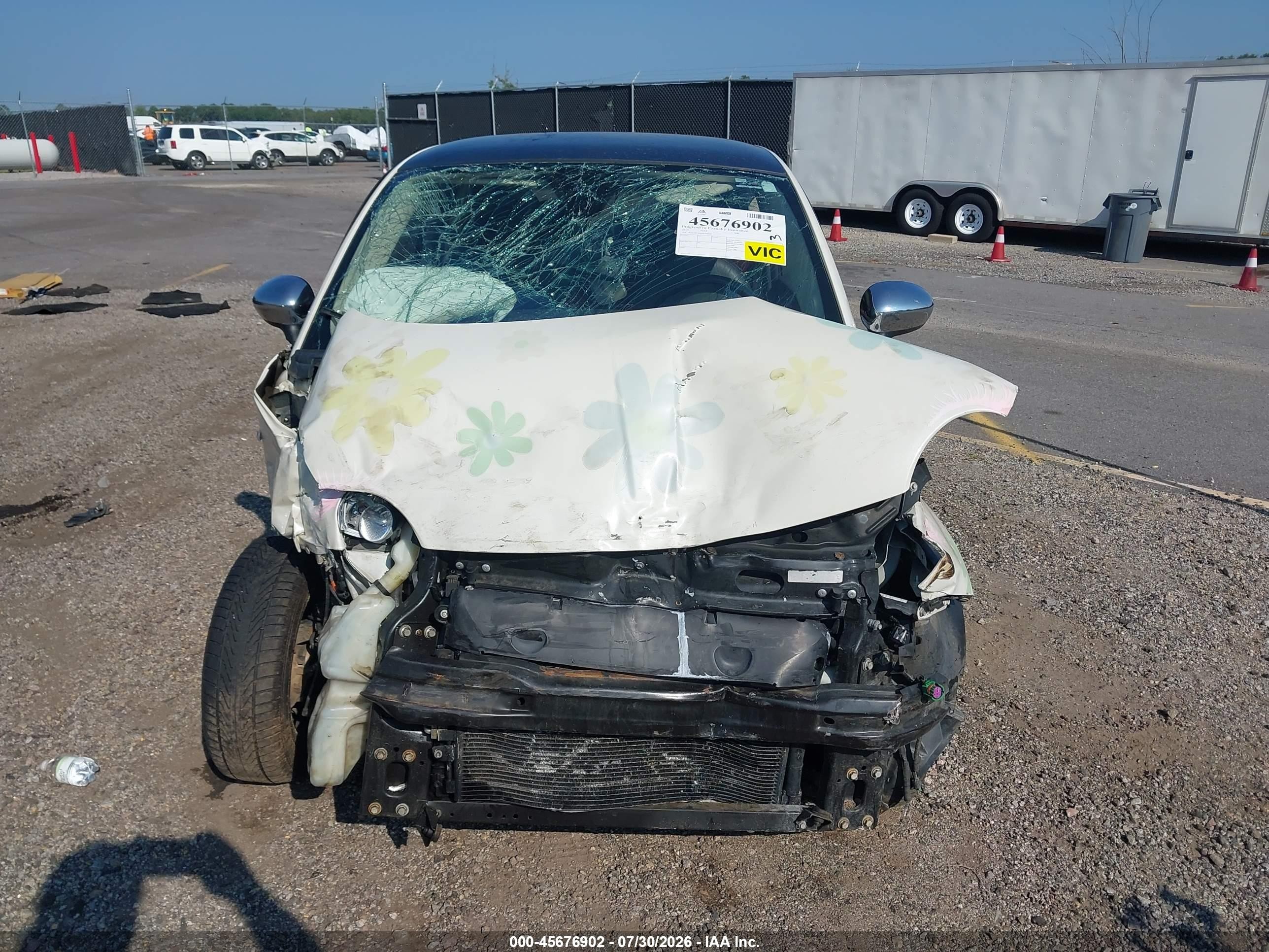 2013 Fiat 500 Lounge White vin: 3C3CFFCRXDT544169