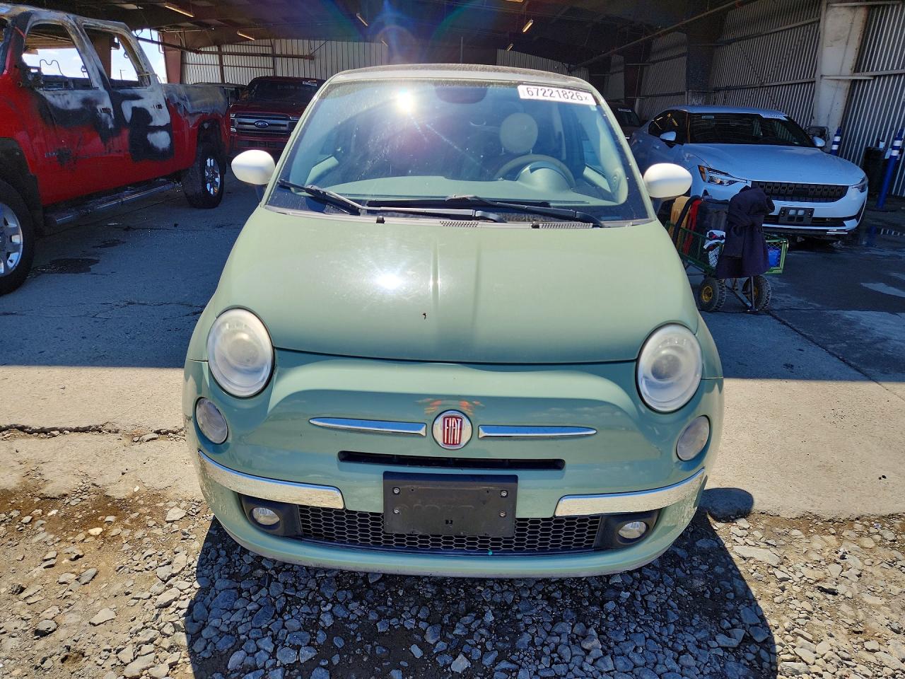 2014 Fiat 500 Lounge Turquoise vin: 3C3CFFCRXET288133