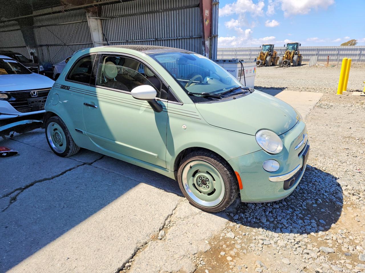 2014 Fiat 500 Lounge Turquoise vin: 3C3CFFCRXET288133