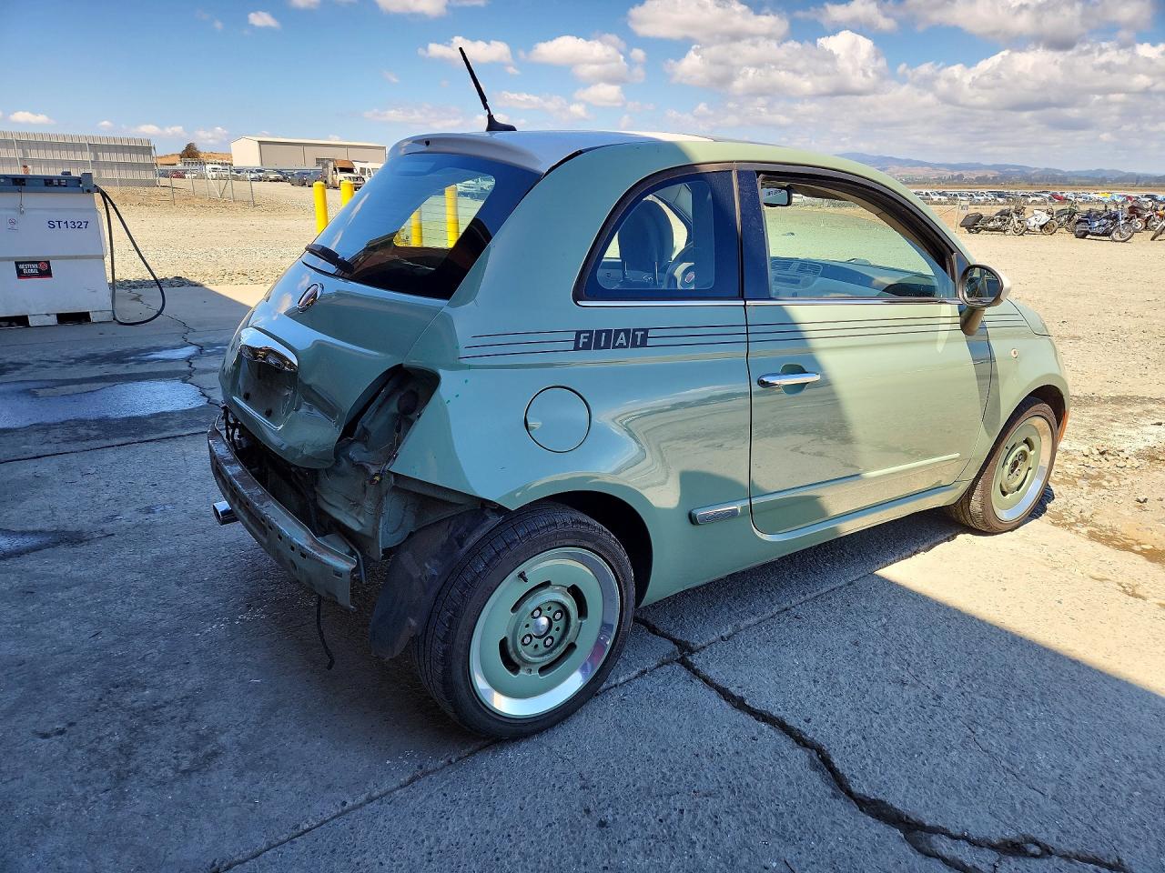2014 Fiat 500 Lounge Turquoise vin: 3C3CFFCRXET288133