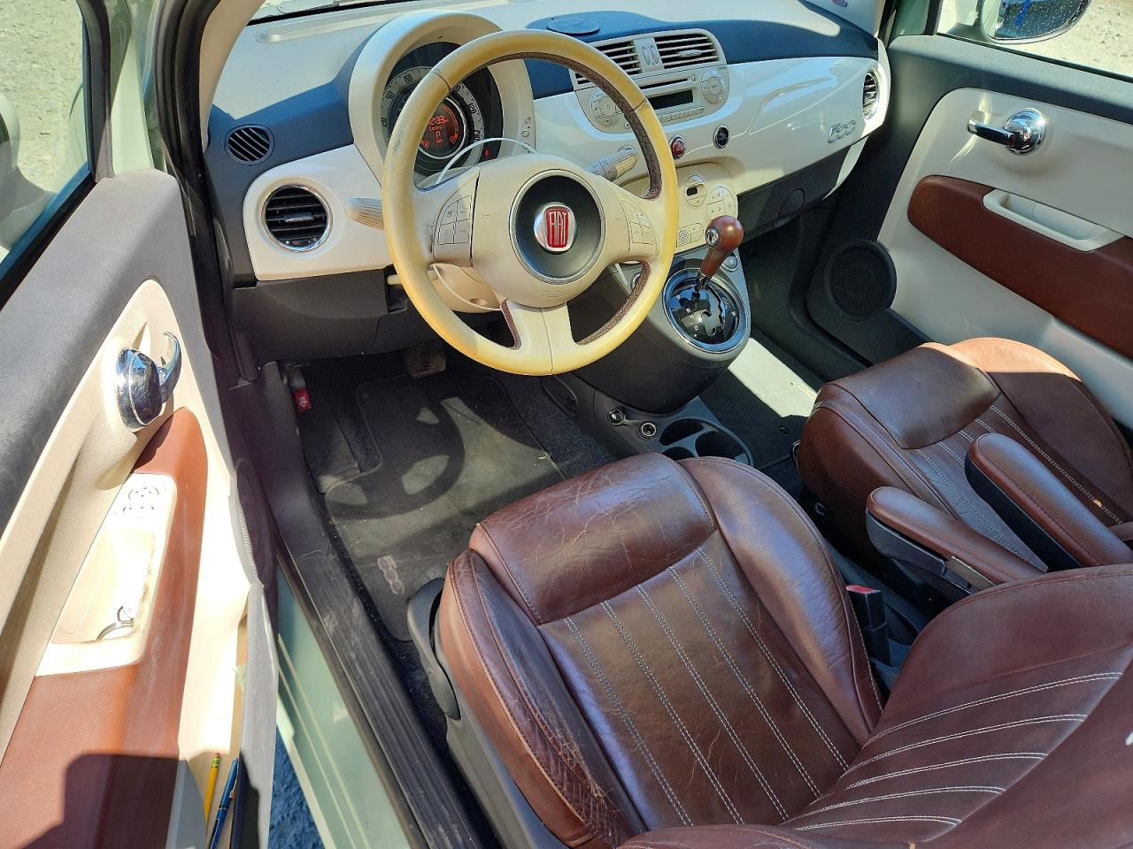 2014 Fiat 500 Lounge Turquoise vin: 3C3CFFCRXET288133