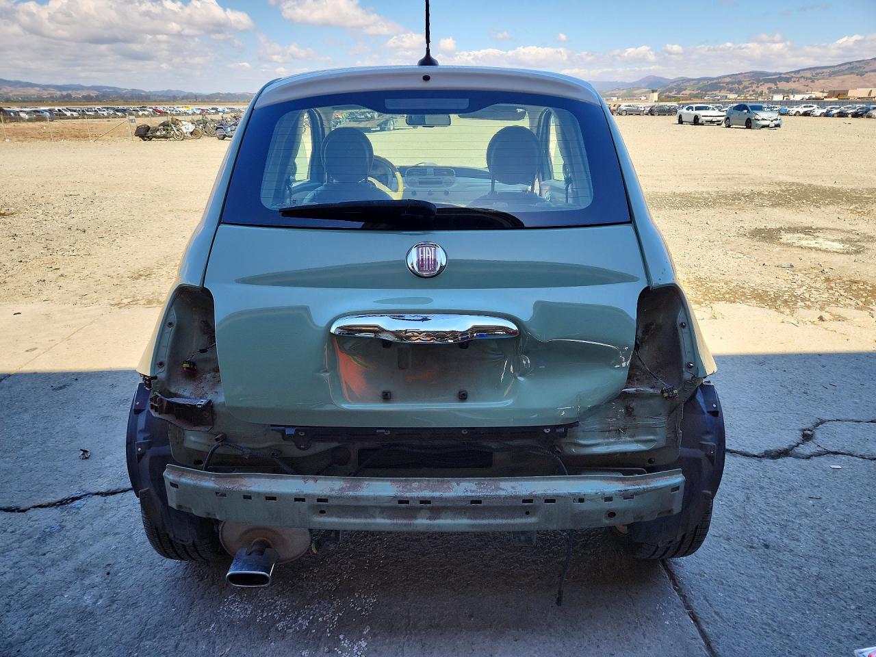 2014 Fiat 500 Lounge Turquoise vin: 3C3CFFCRXET288133
