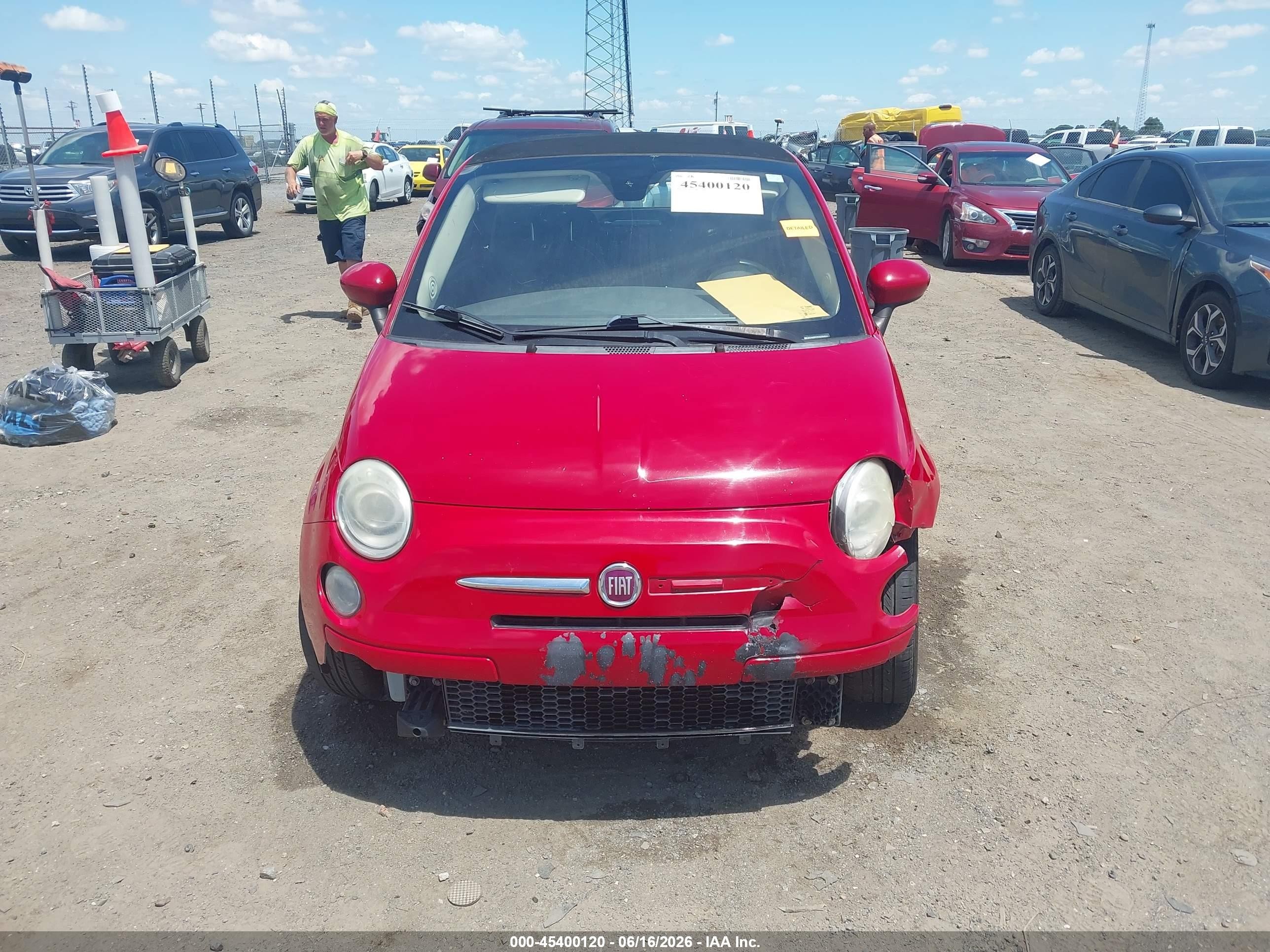 2013 Fiat 500c Pop Red vin: 3C3CFFDR0DT612199