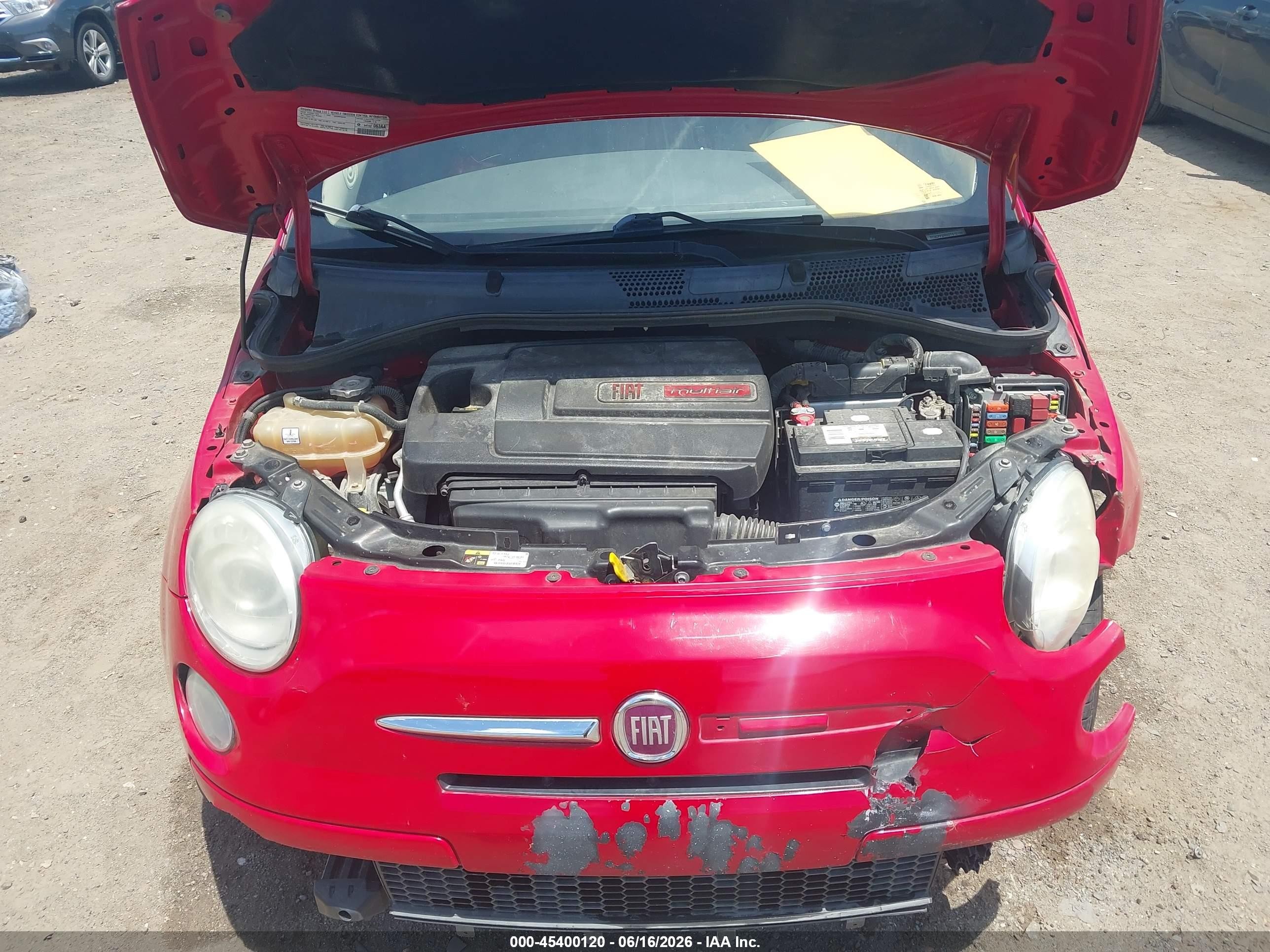 2013 Fiat 500c Pop Red vin: 3C3CFFDR0DT612199