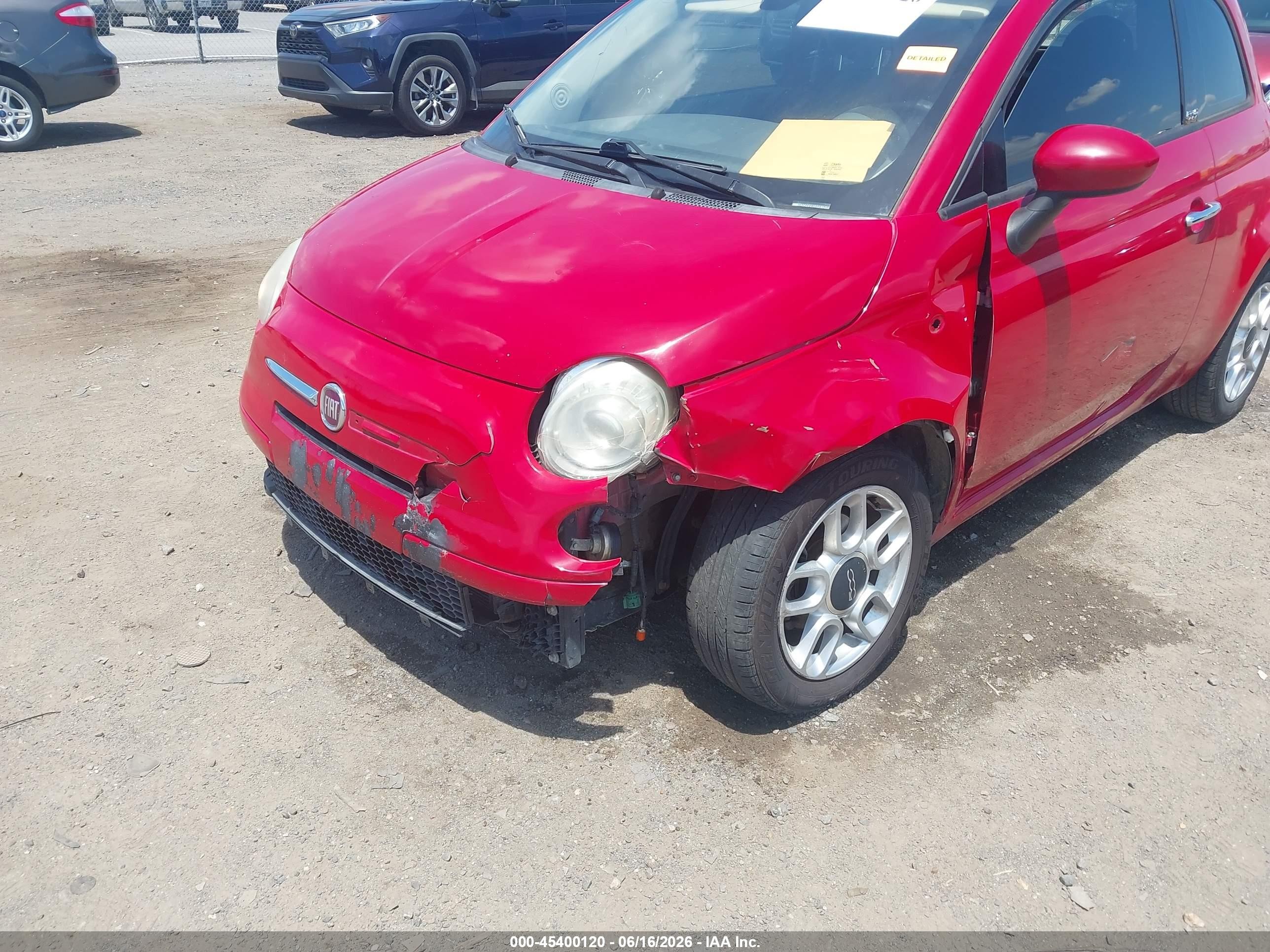 2013 Fiat 500c Pop Red vin: 3C3CFFDR0DT612199