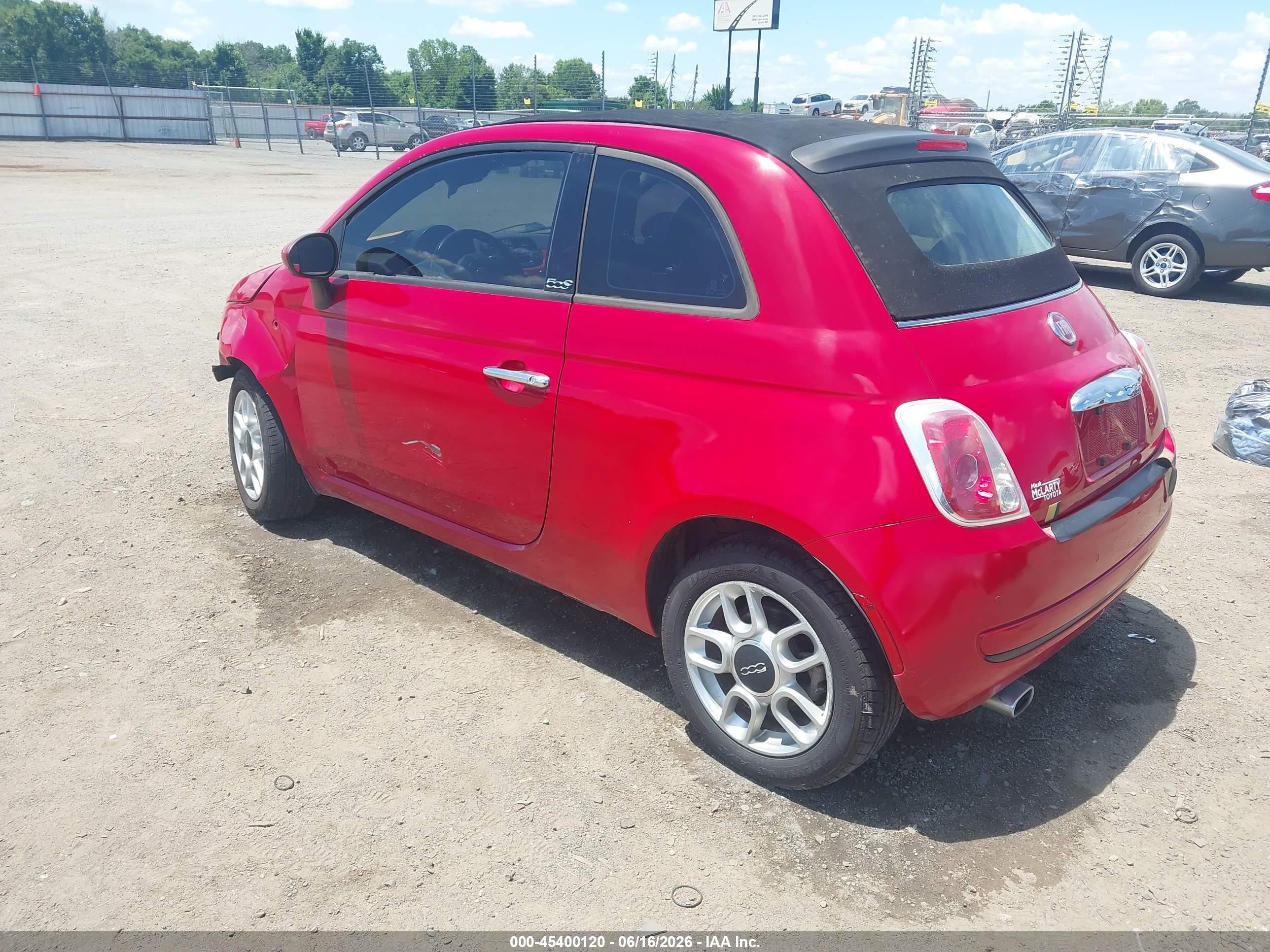 2013 Fiat 500c Pop Red vin: 3C3CFFDR0DT612199