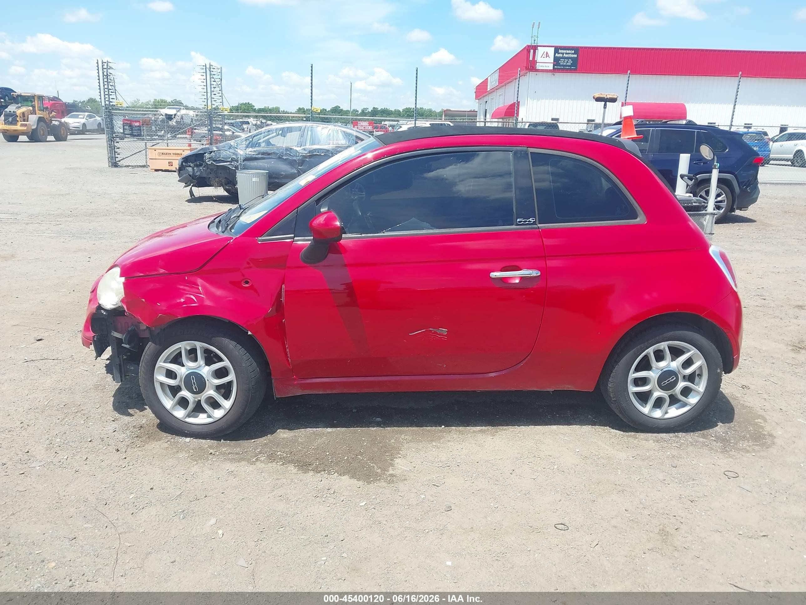 2013 Fiat 500c Pop Red vin: 3C3CFFDR0DT612199