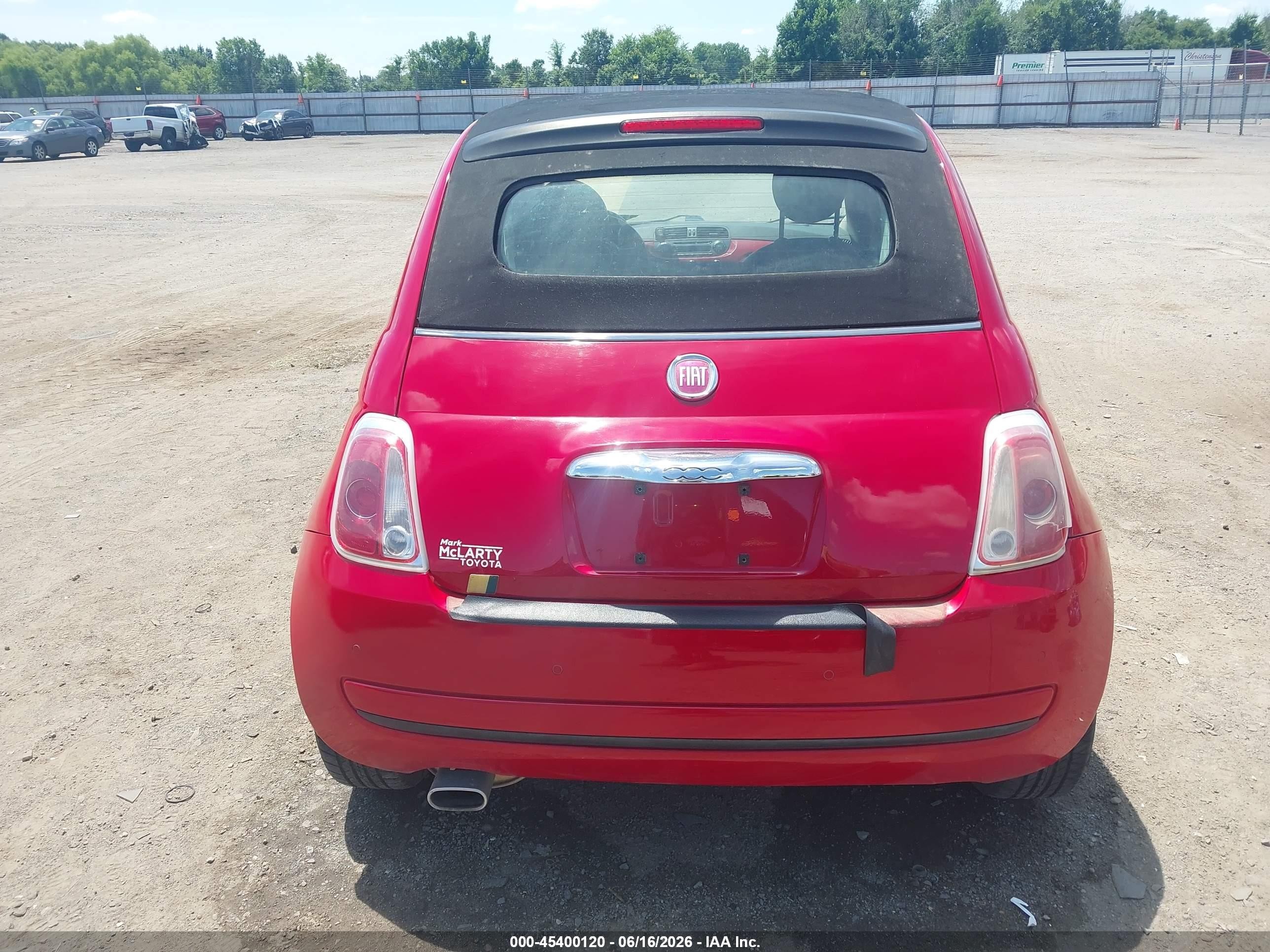 2013 Fiat 500c Pop Red vin: 3C3CFFDR0DT612199