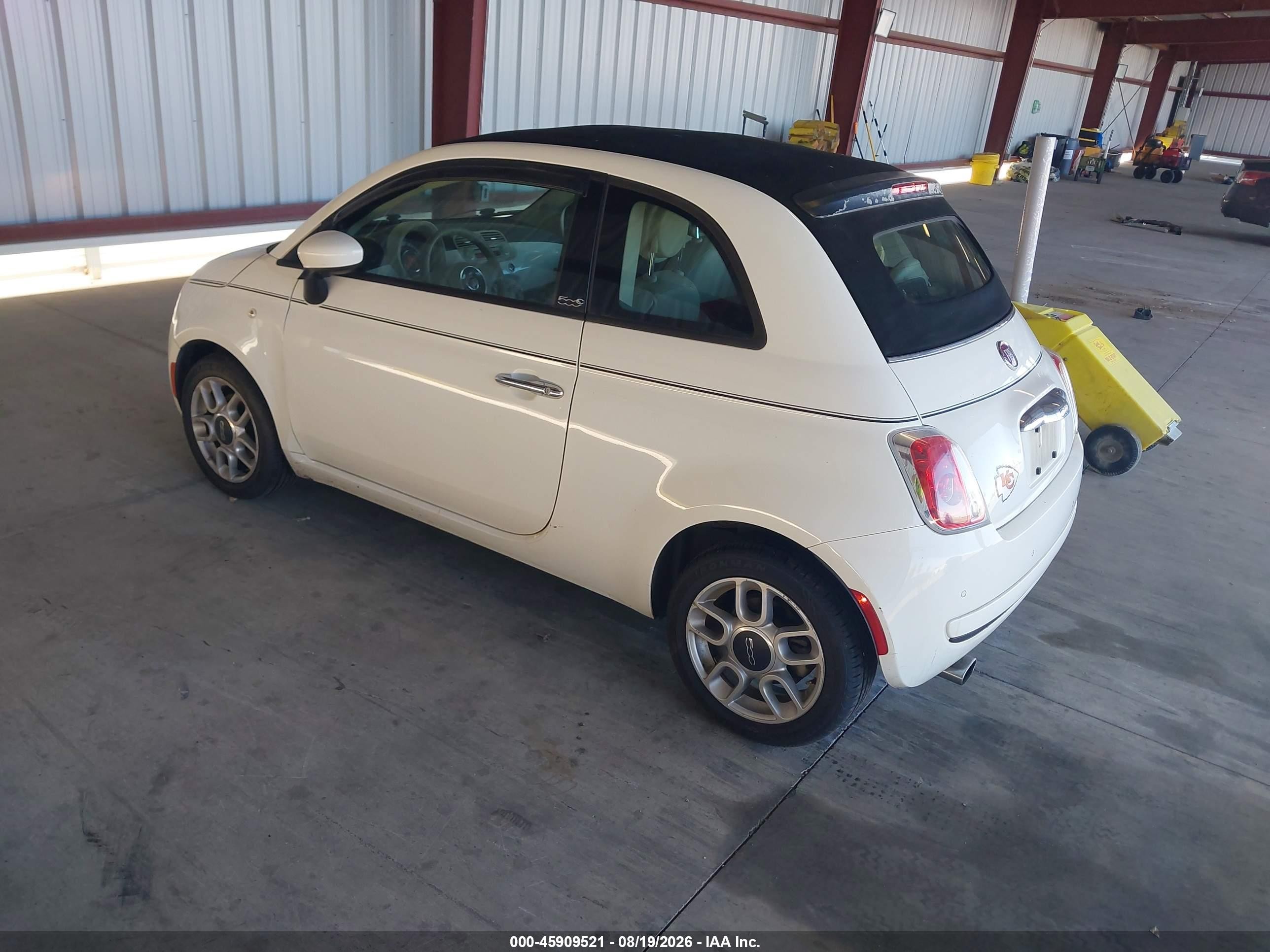 2012 Fiat 500c Pop Белый vin: 3C3CFFDR1CT310239