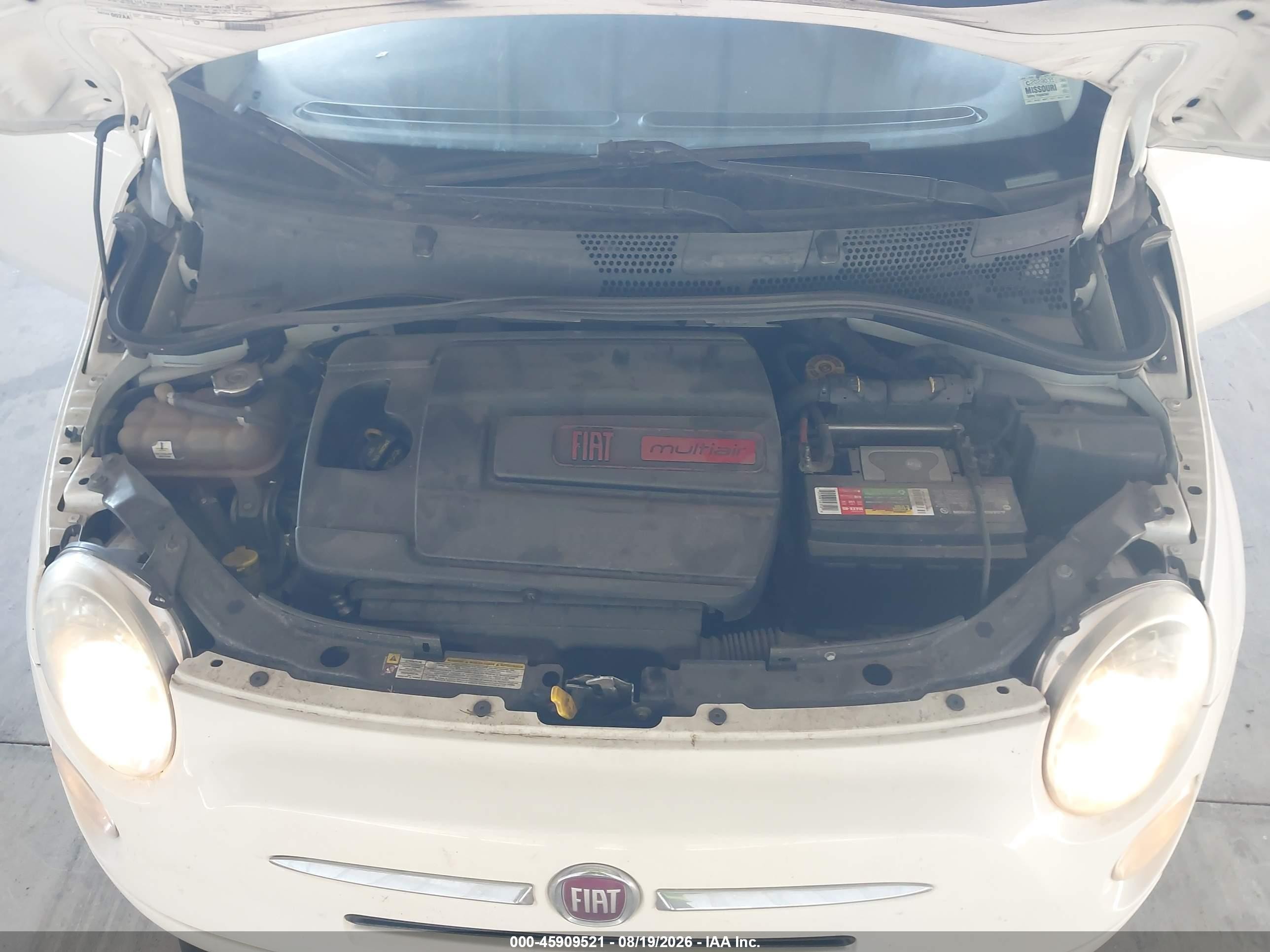 2012 Fiat 500c Pop Белый vin: 3C3CFFDR1CT310239