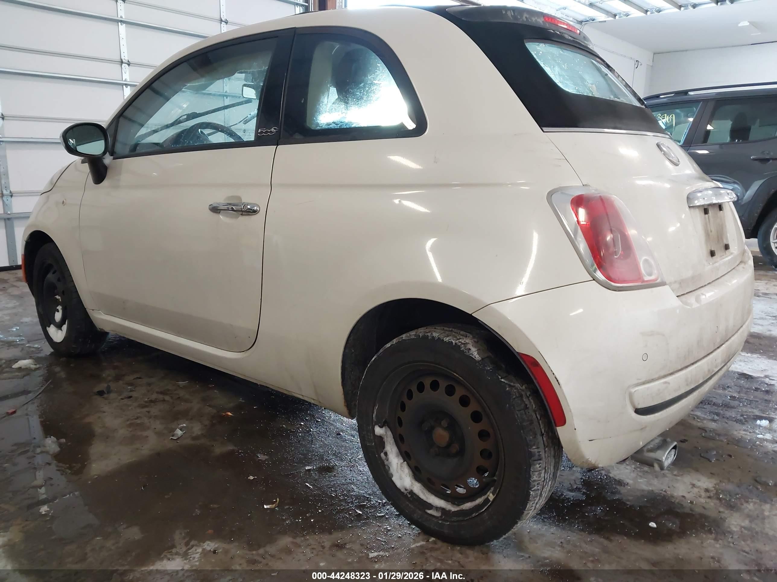 2013 Fiat 500c Pop Белый vin: 3C3CFFDR1DT560050