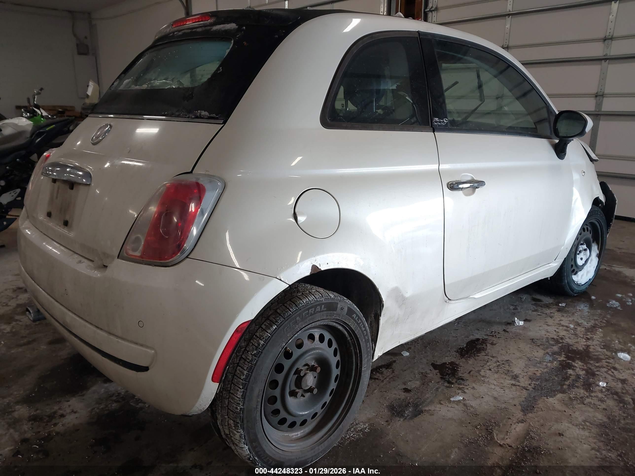 2013 Fiat 500c Pop Белый vin: 3C3CFFDR1DT560050