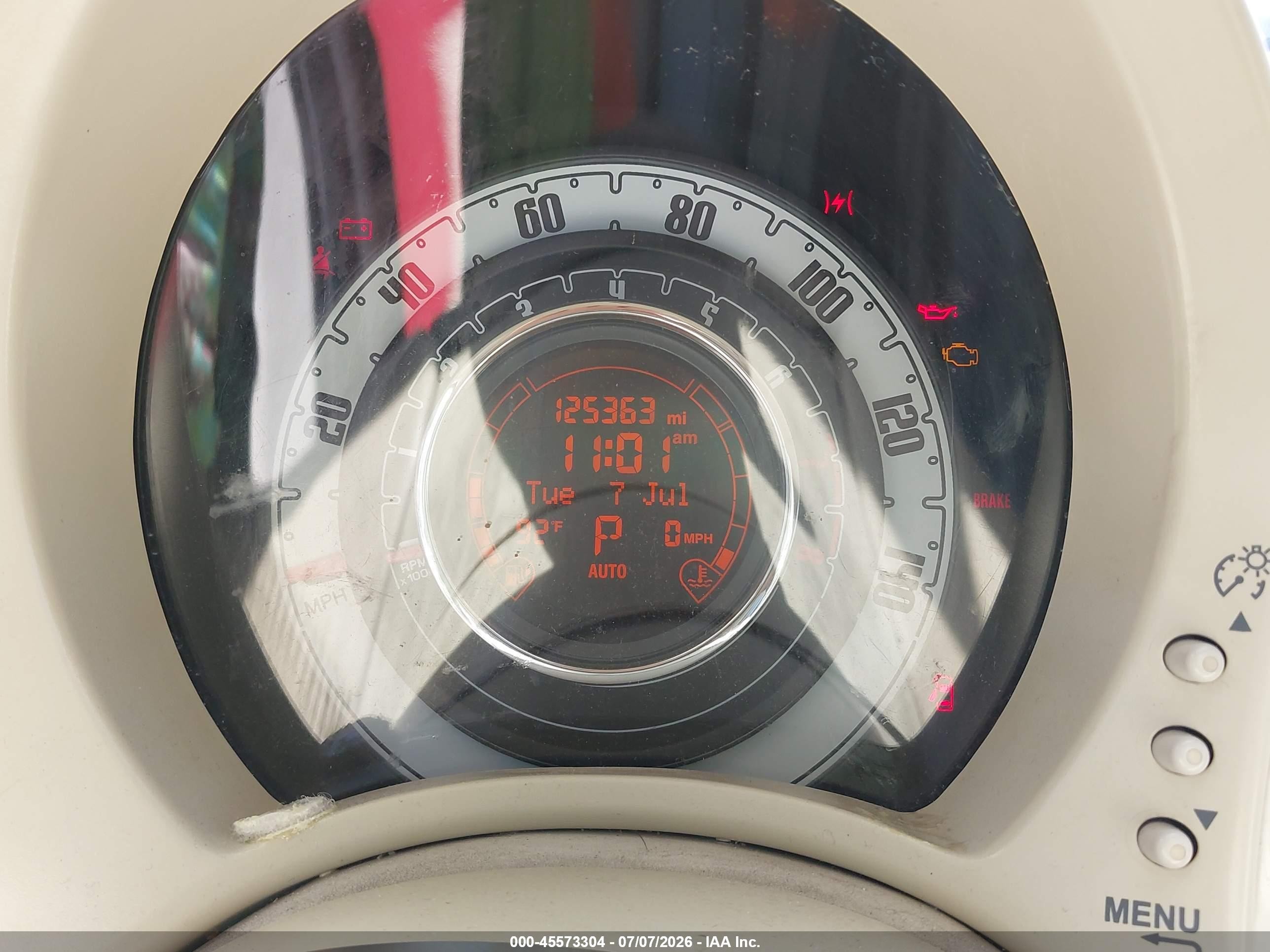 2013 Fiat 500c Pop White vin: 3C3CFFDR2DT698373