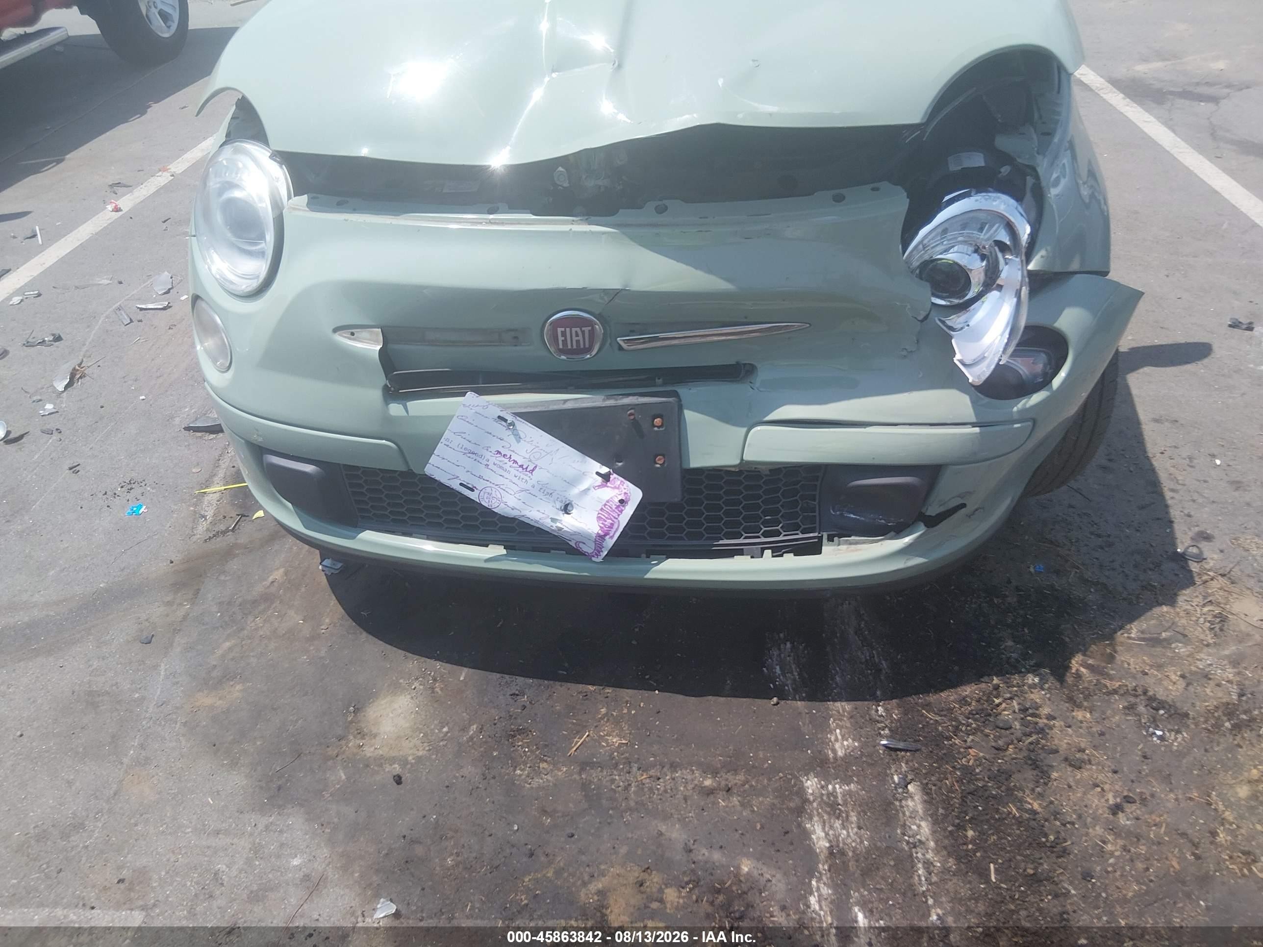 2015 Fiat 500c Pop Green vin: 3C3CFFDR2FT673072