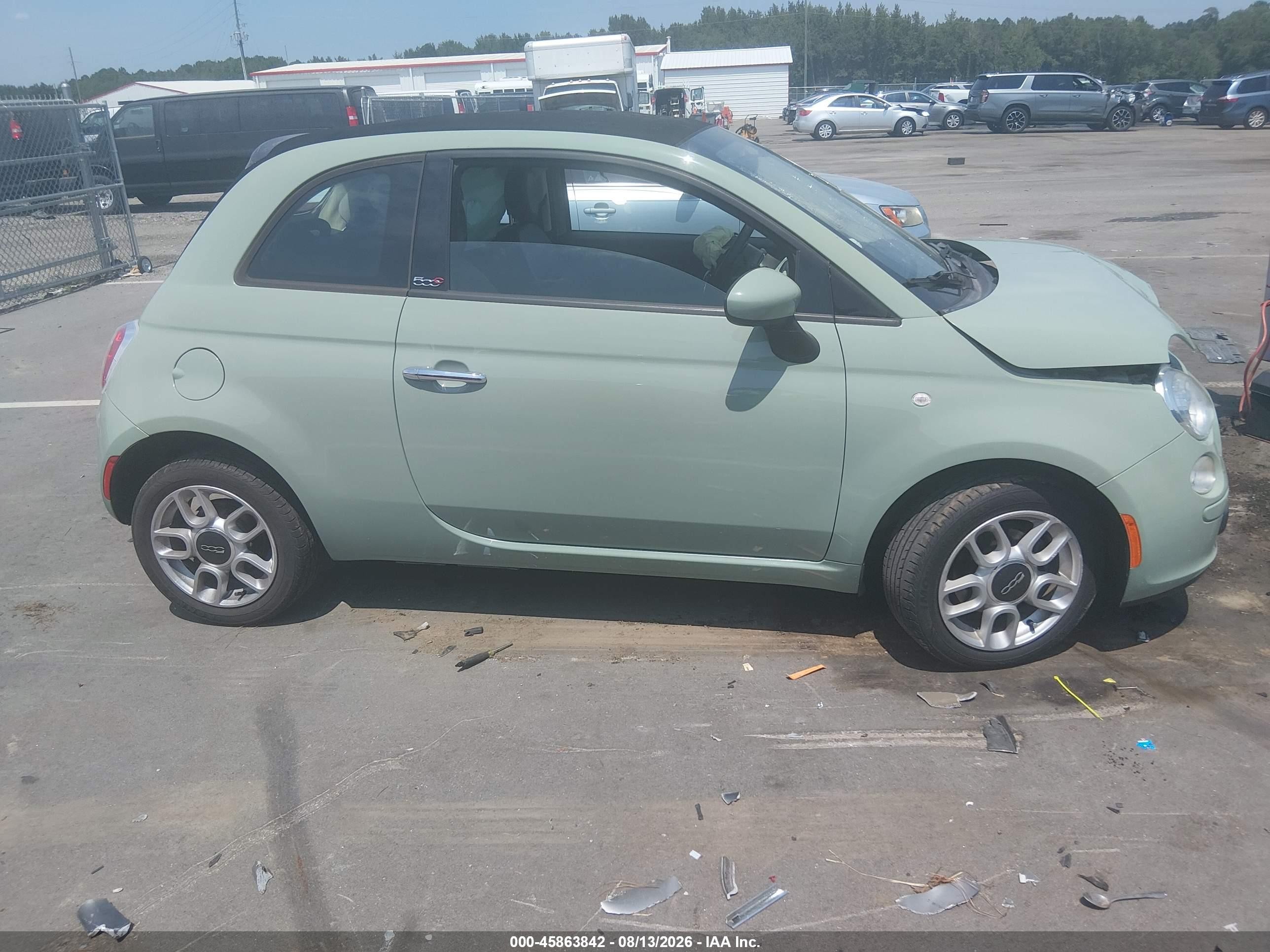 2015 Fiat 500c Pop Green vin: 3C3CFFDR2FT673072