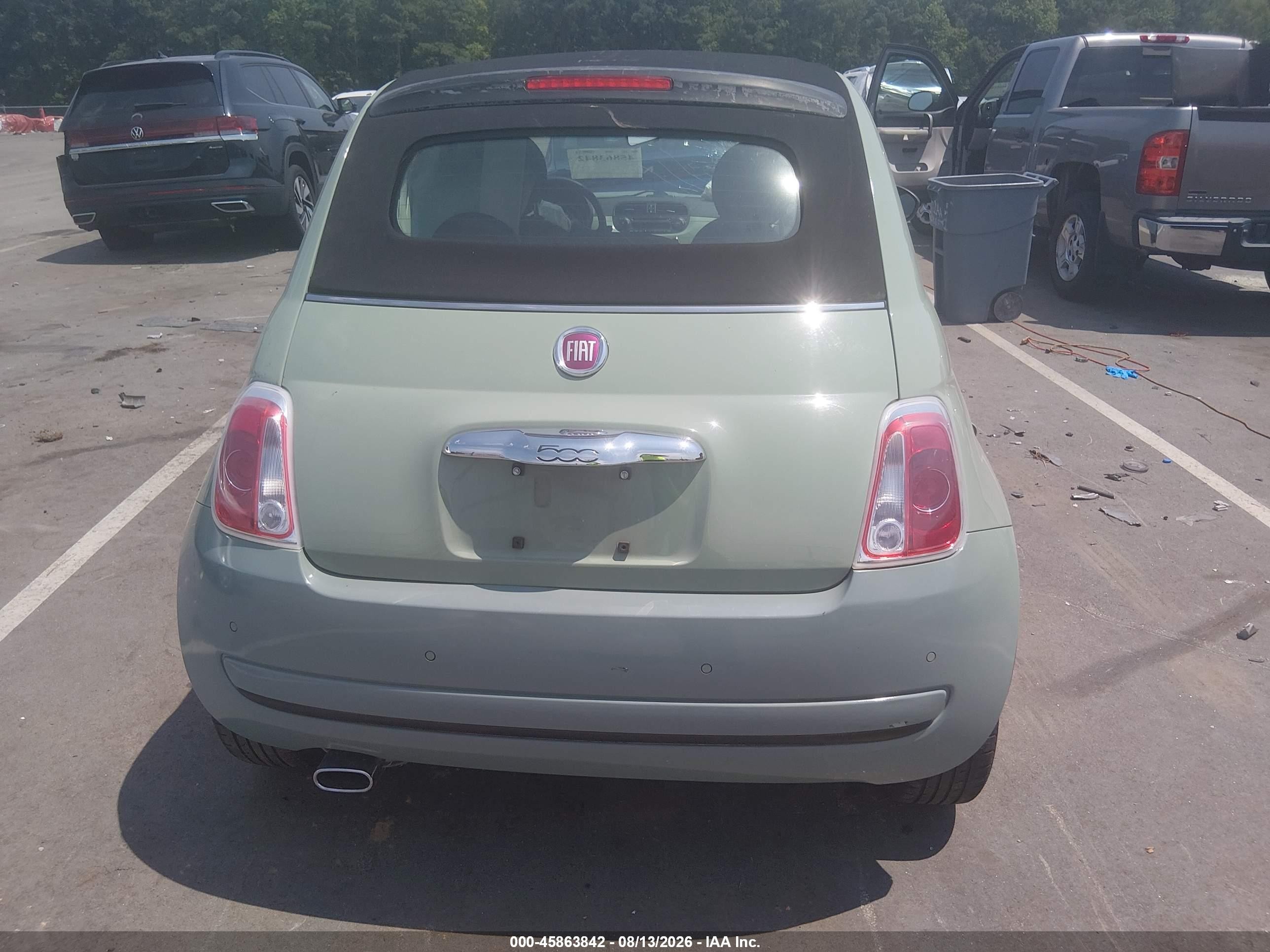 2015 Fiat 500c Pop Green vin: 3C3CFFDR2FT673072