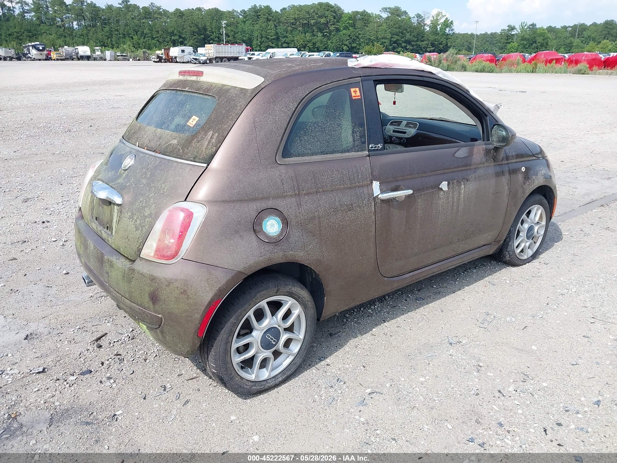 2012 Fiat 500c Pop Brown vin: 3C3CFFDR3CT358731