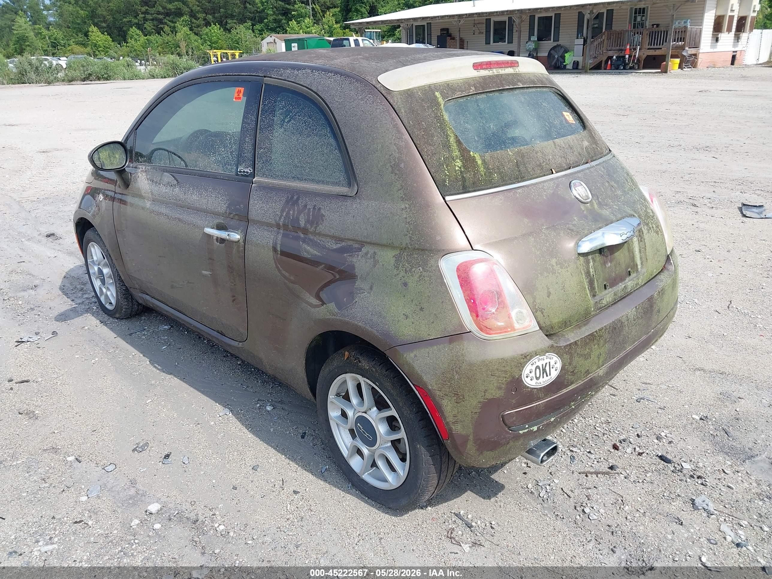2012 Fiat 500c Pop Brown vin: 3C3CFFDR3CT358731