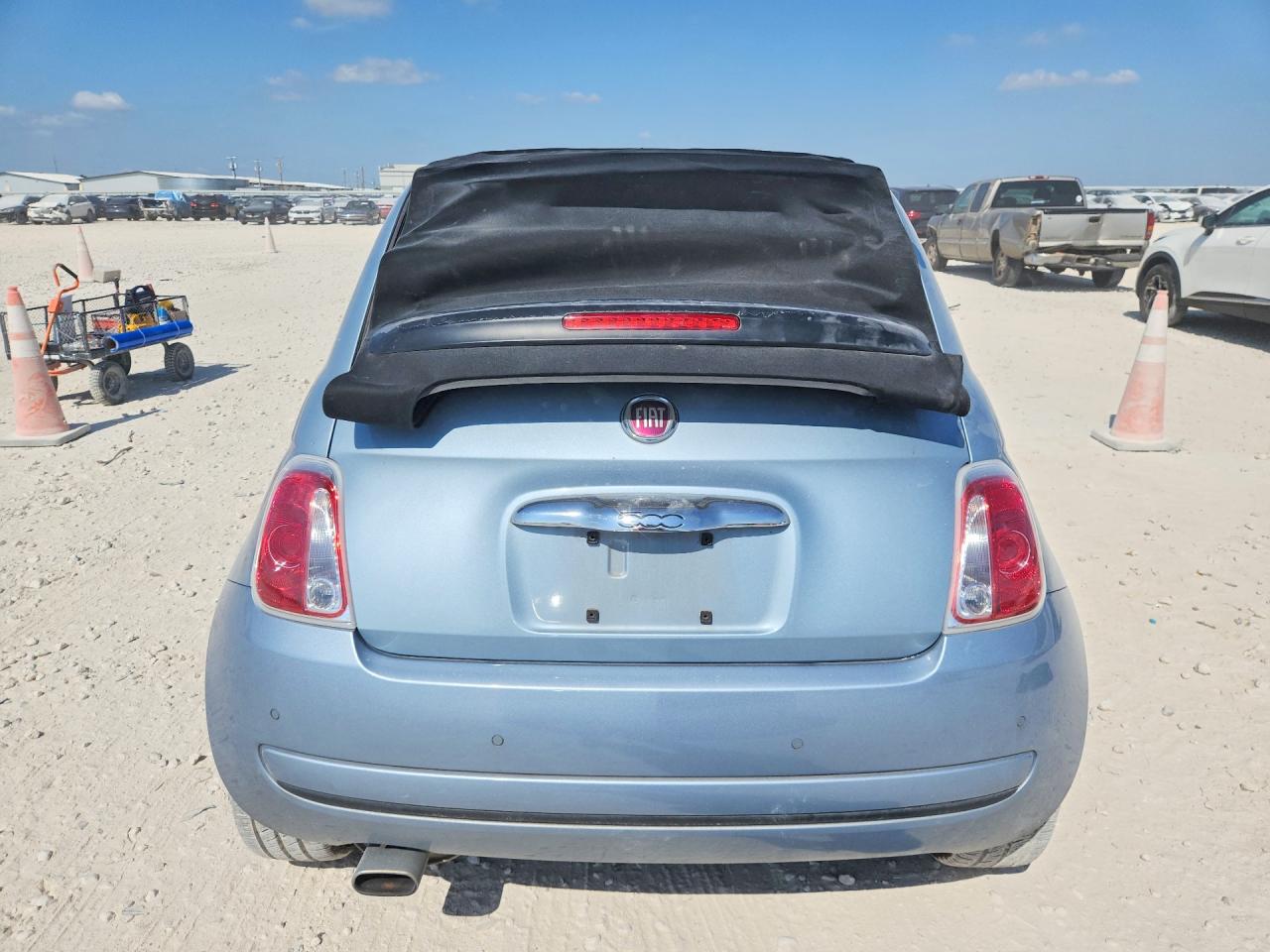 2013 Fiat 500 Pop Blue vin: 3C3CFFDR3DT596127