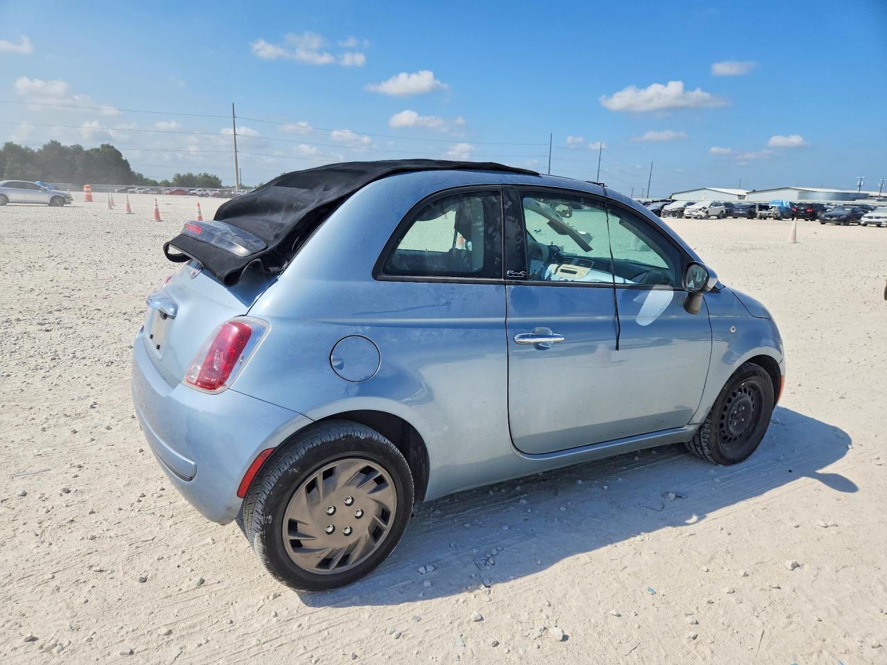 2013 Fiat 500 Pop Blue vin: 3C3CFFDR3DT596127