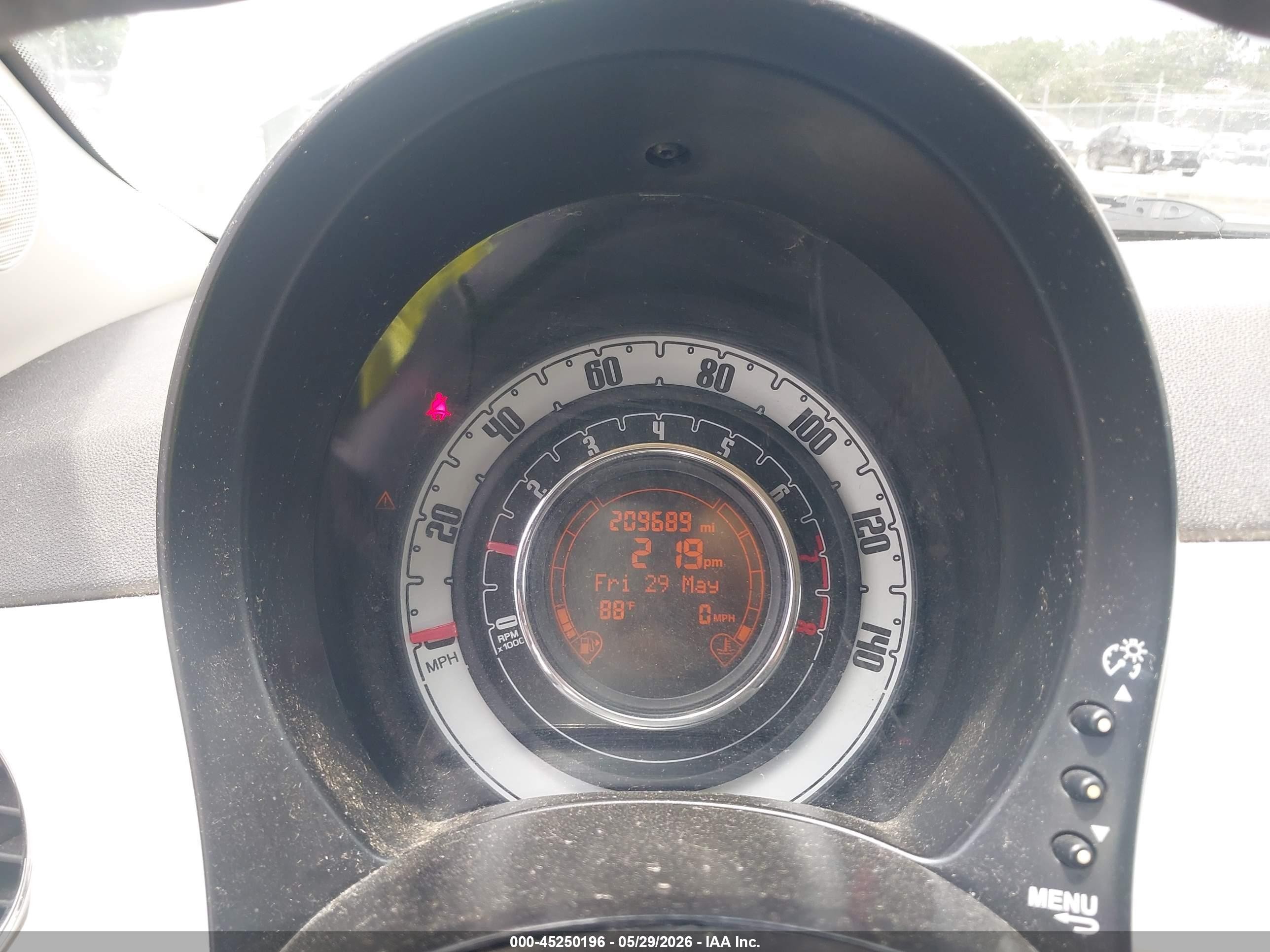 2013 Fiat 500c Pop White vin: 3C3CFFDR3DT598282