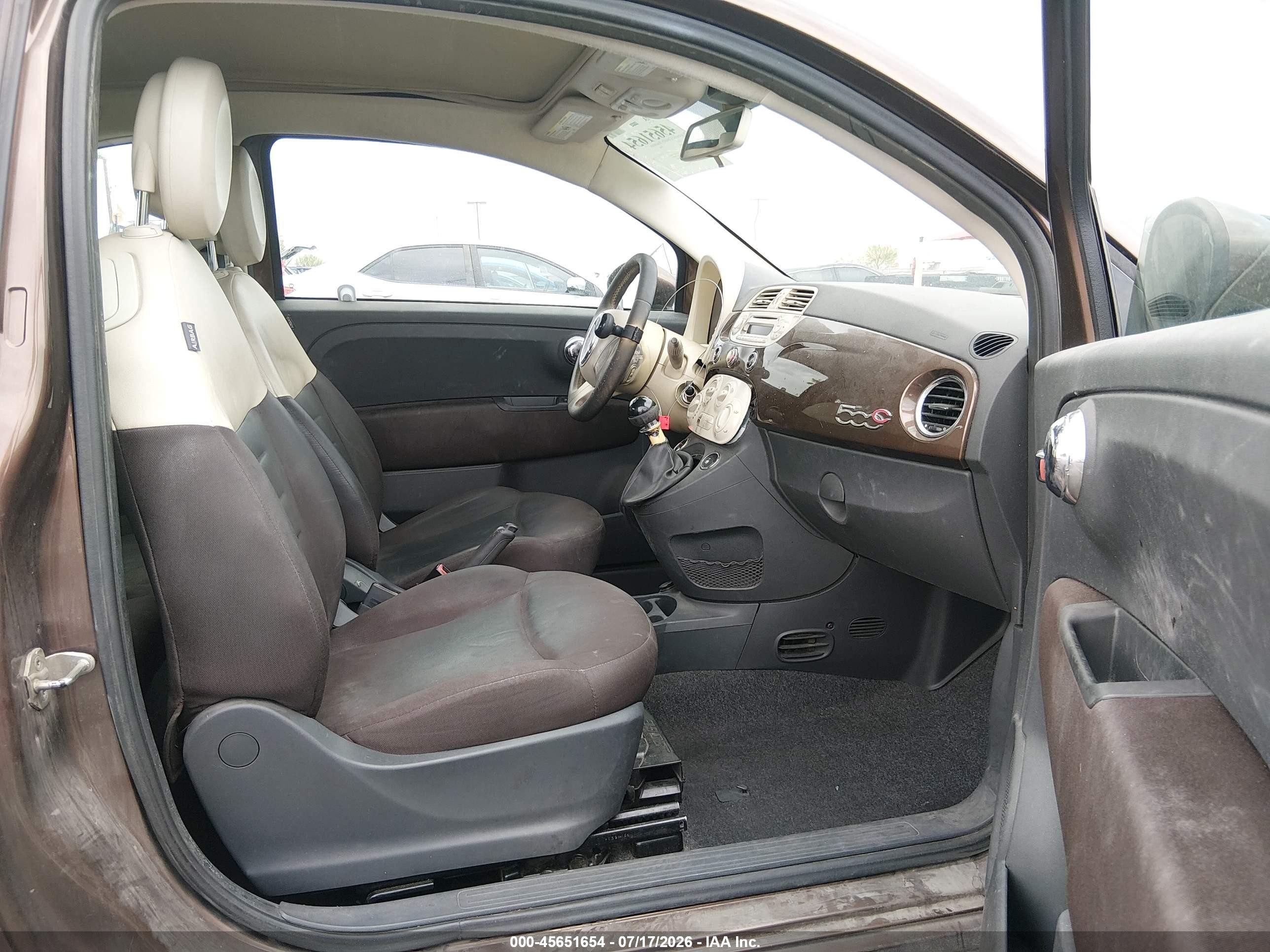 2012 Fiat 500c Pop Brown vin: 3C3CFFDR4CT186693