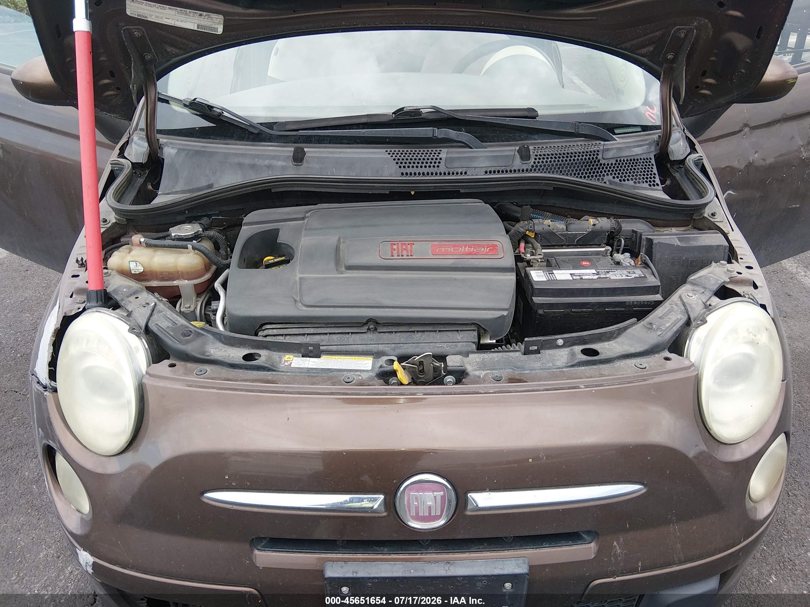2012 Fiat 500c Pop Brown vin: 3C3CFFDR4CT186693