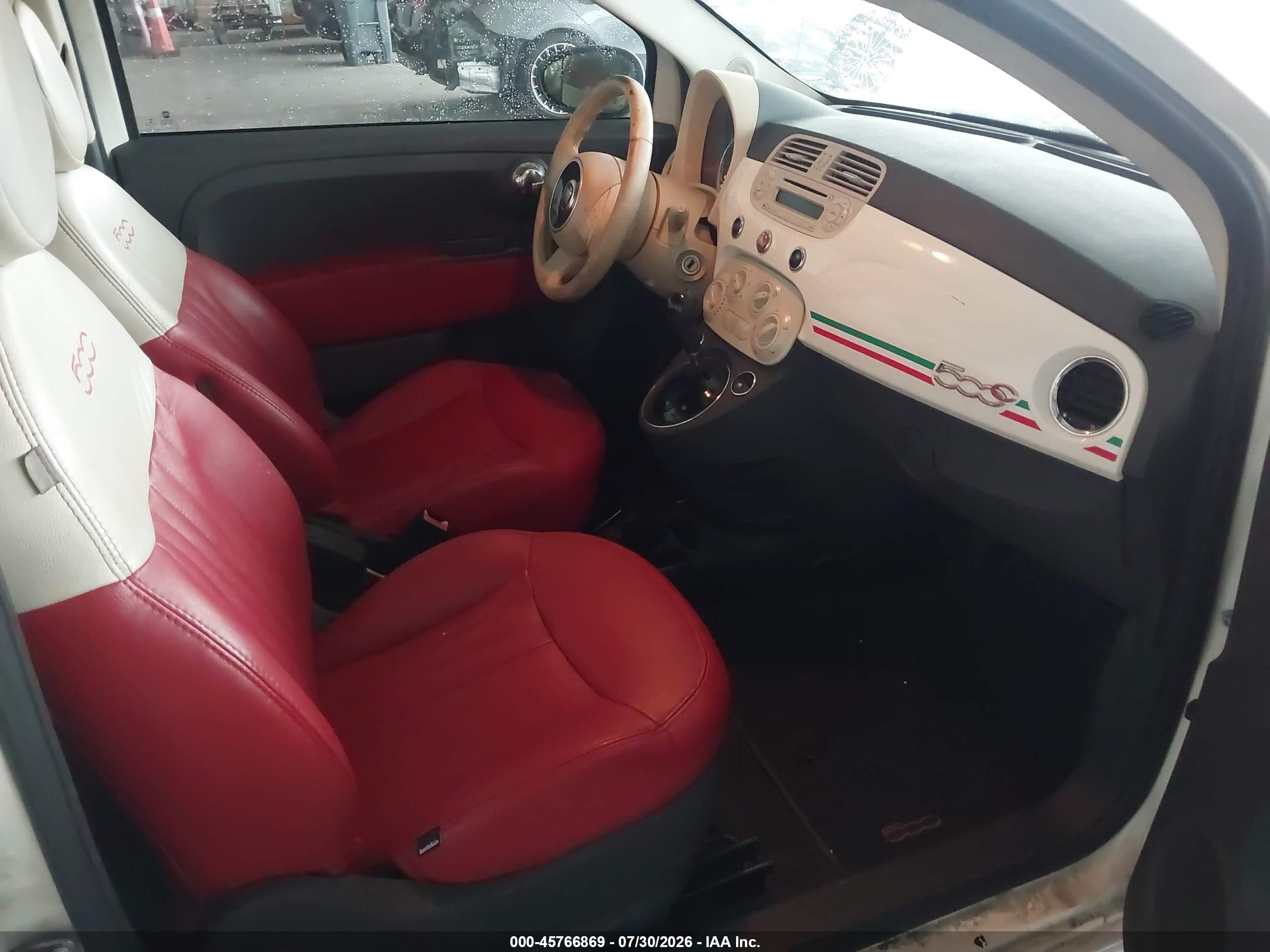 2013 Fiat 500c Pop White vin: 3C3CFFDR4DT709437