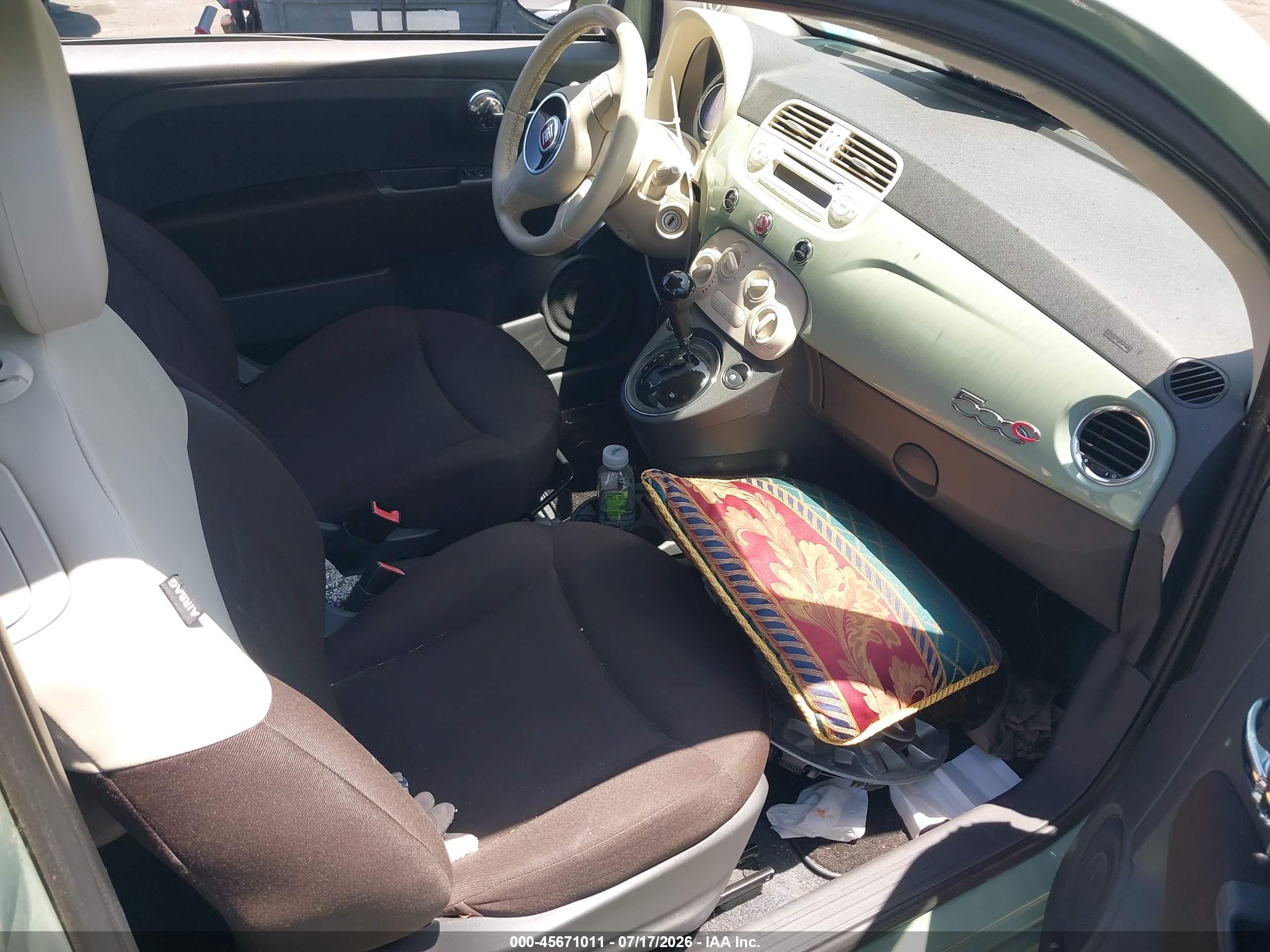 2013 Fiat 500c Pop Green vin: 3C3CFFDR5DT748604
