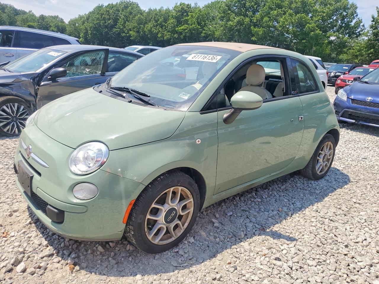 2015 Fiat 500 Pop Green vin: 3C3CFFDR5FT640681