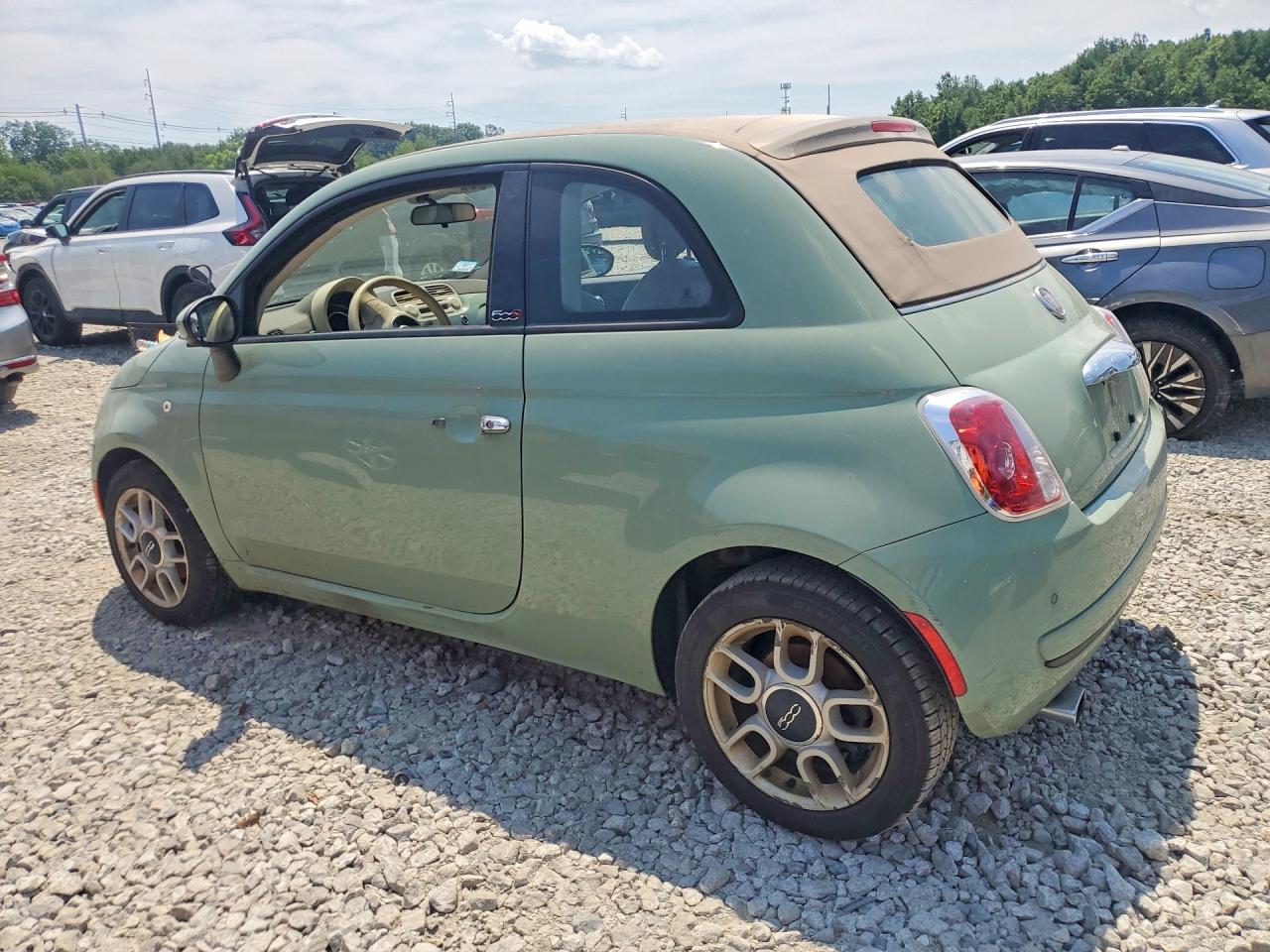 2015 Fiat 500 Pop Green vin: 3C3CFFDR5FT640681