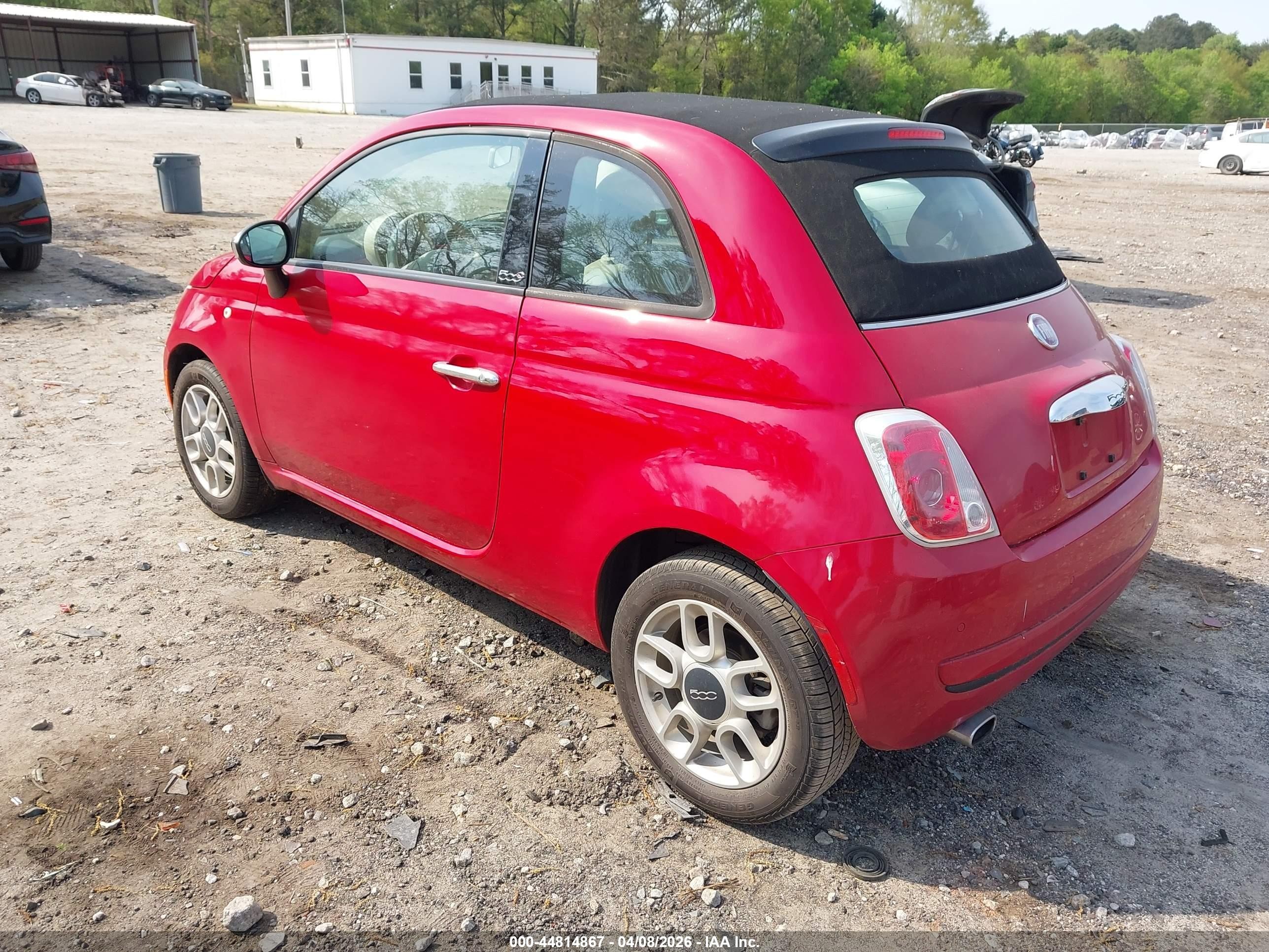 2012 Fiat 500c Pop Red vin: 3C3CFFDR6CT379850