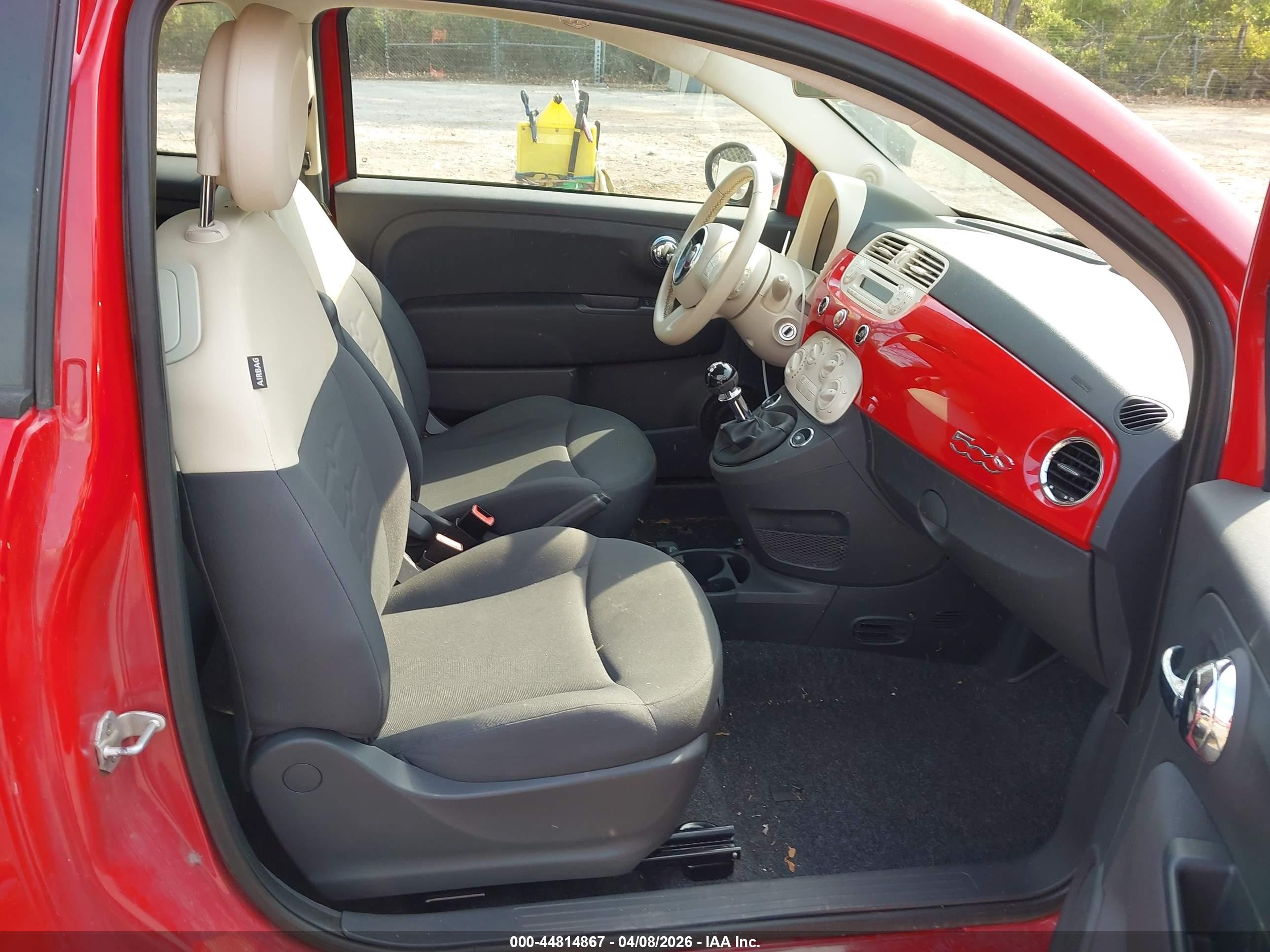 2012 Fiat 500c Pop Red vin: 3C3CFFDR6CT379850