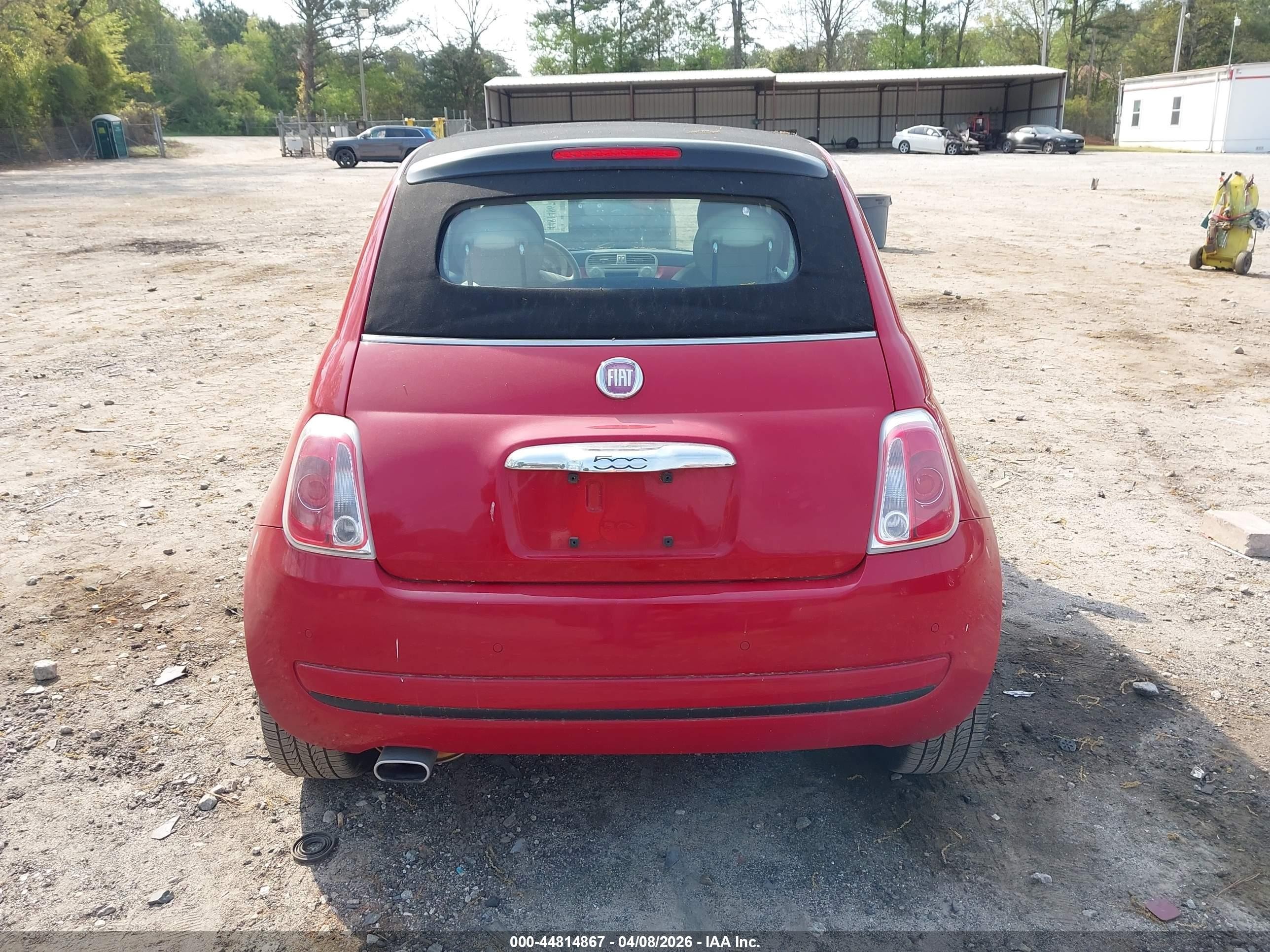 2012 Fiat 500c Pop Red vin: 3C3CFFDR6CT379850