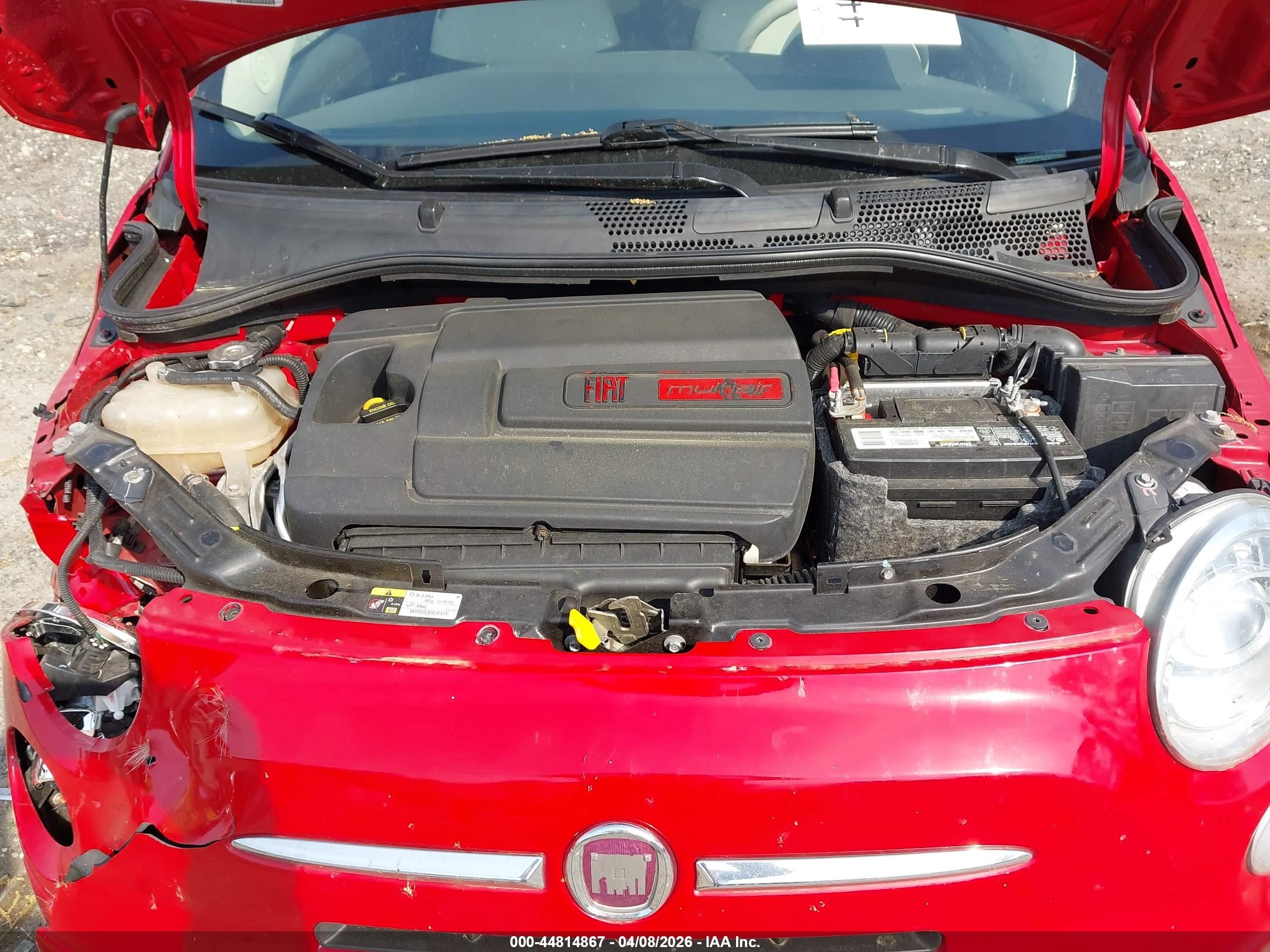 2012 Fiat 500c Pop Red vin: 3C3CFFDR6CT379850