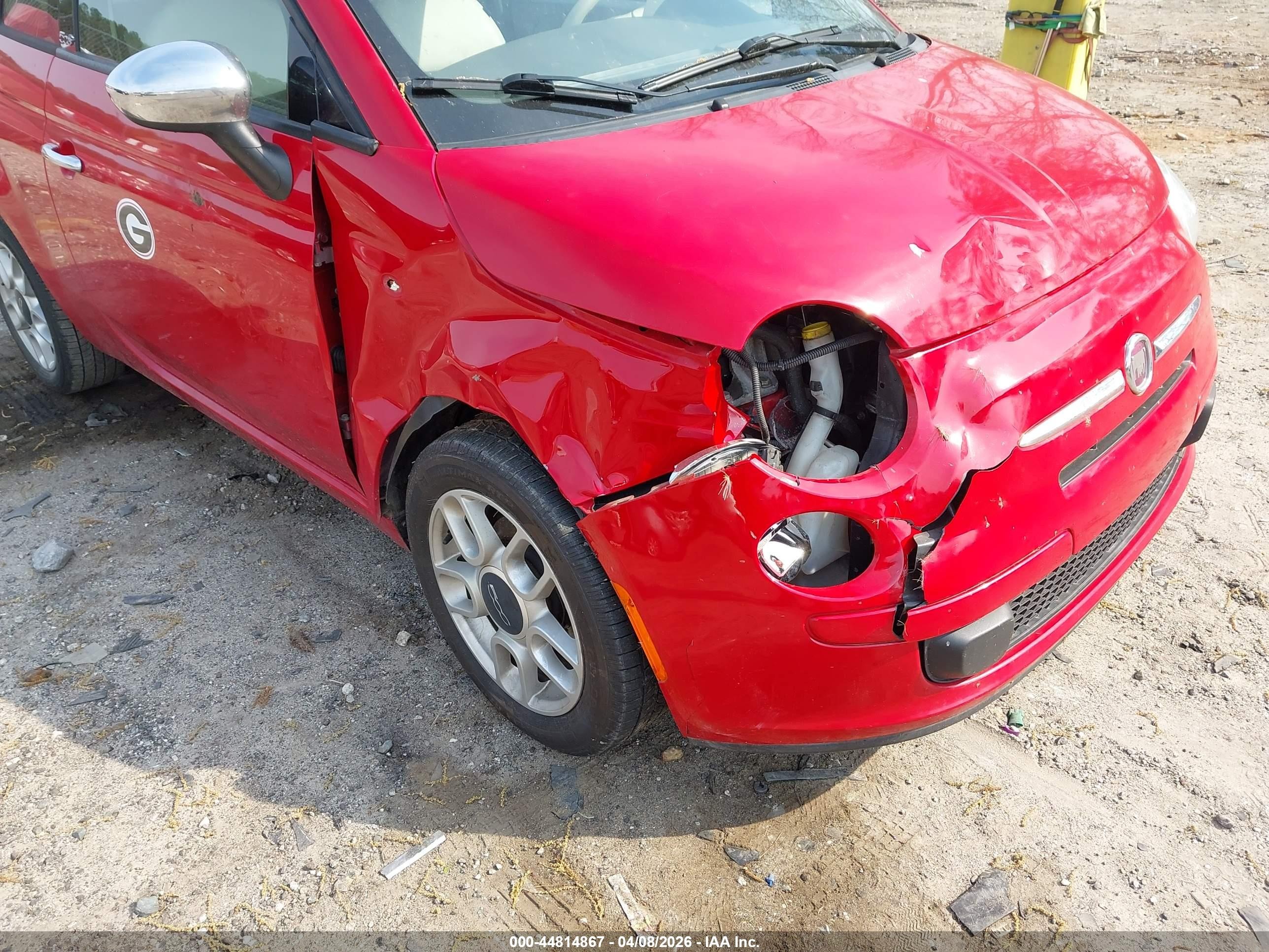 2012 Fiat 500c Pop Red vin: 3C3CFFDR6CT379850