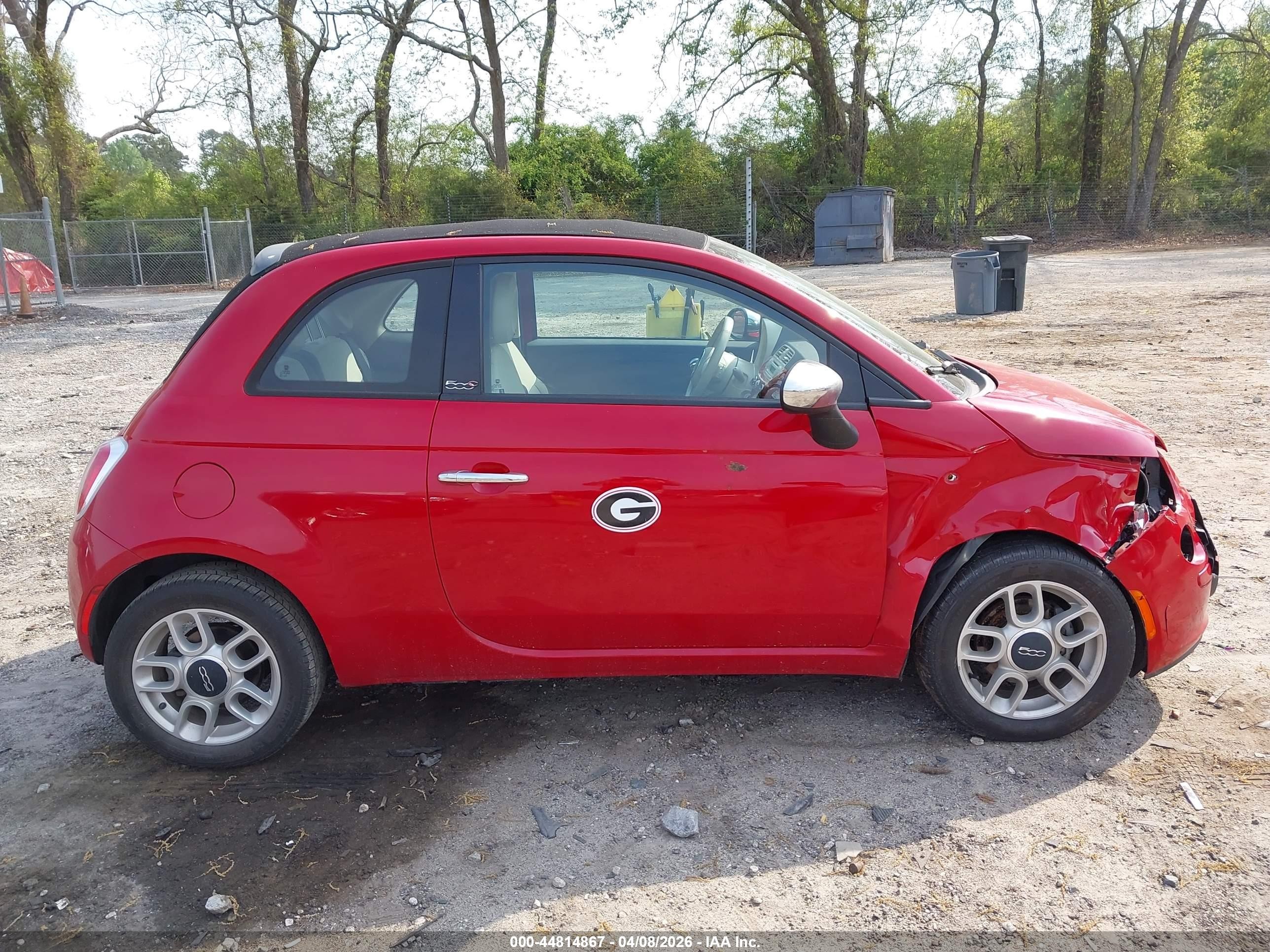 2012 Fiat 500c Pop Red vin: 3C3CFFDR6CT379850