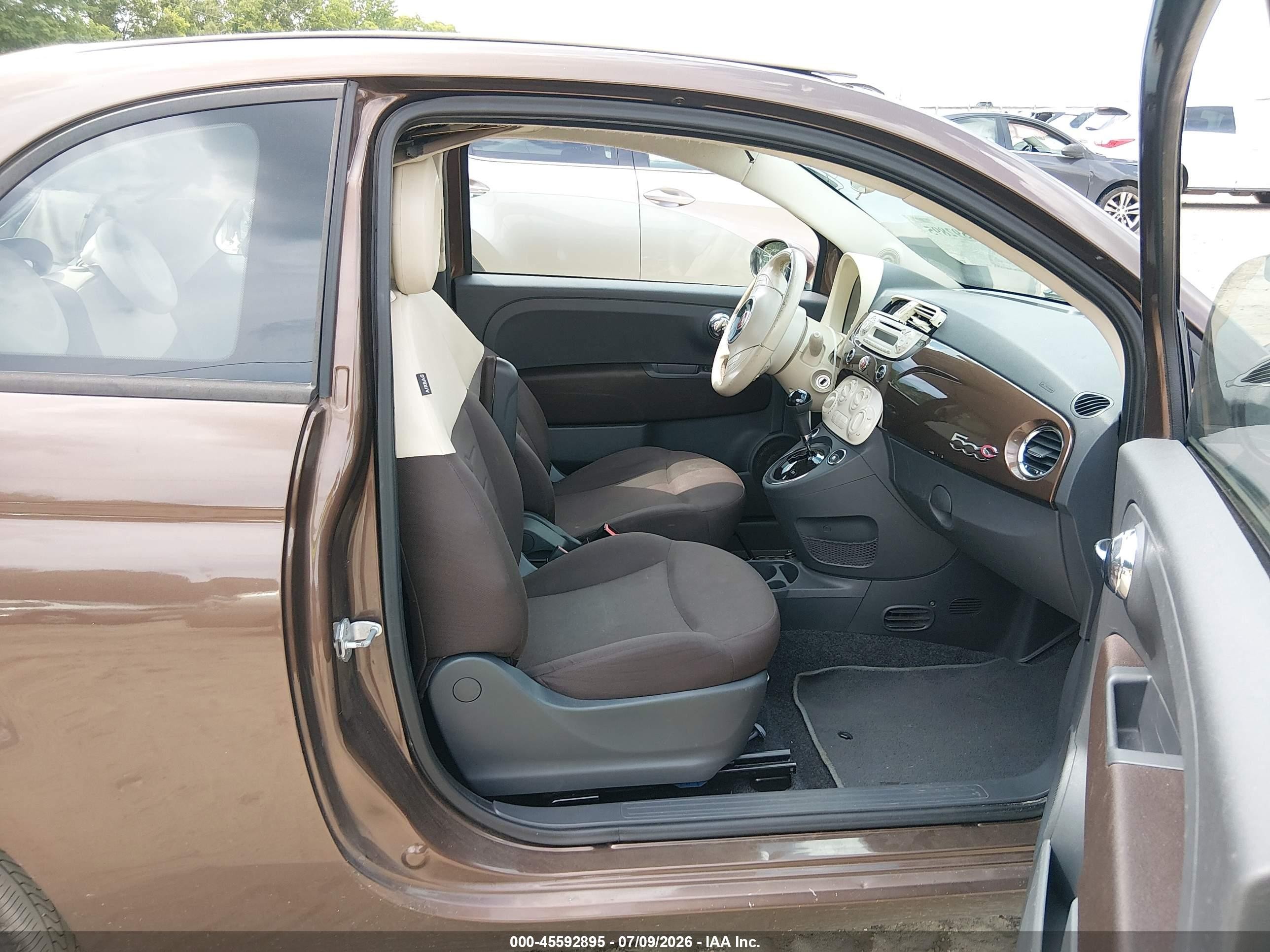 2013 Fiat 500c Pop Brown vin: 3C3CFFDR7DT514058